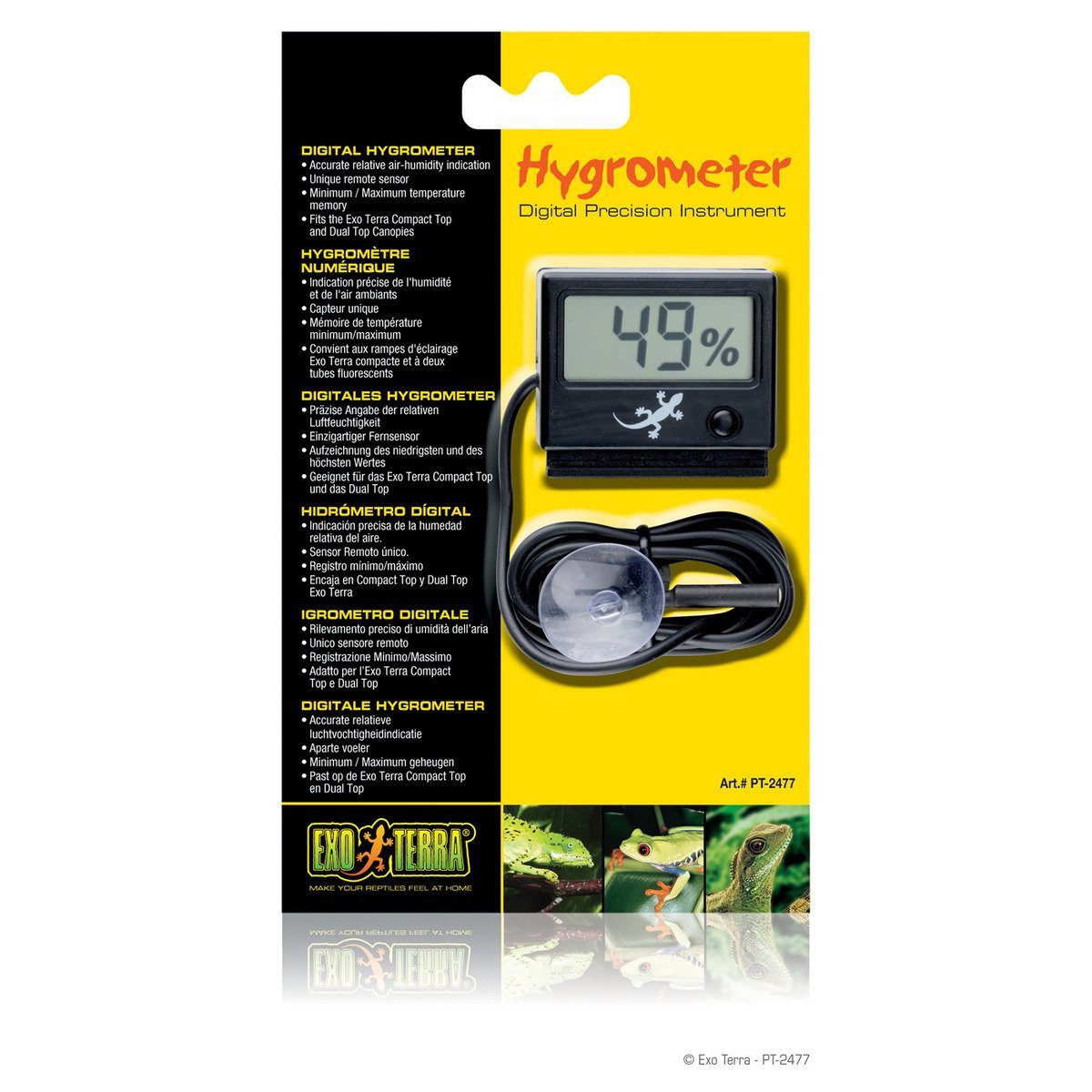 Terrarium-Klimasteuerung LED Hygrometer mit Messfühler