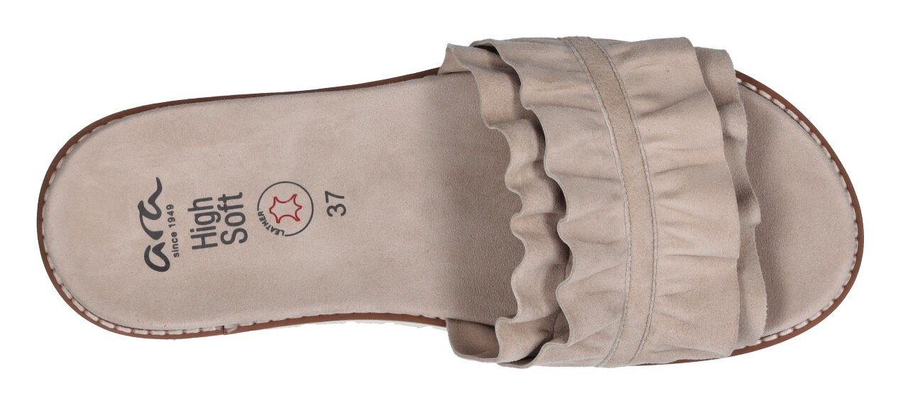 mit 048028 high soft-Innensohle Pantolette beige KENT Ara