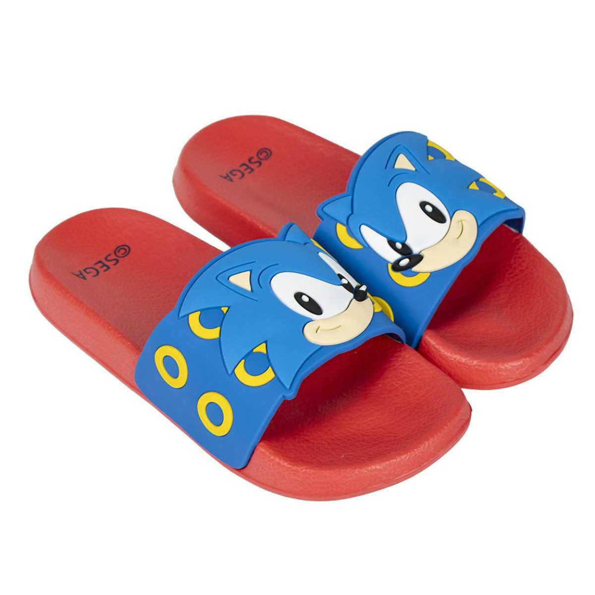 Sonic The Hedgehog Kinder Badeschlappen aus EVA für Pool und Strand Hausschuh