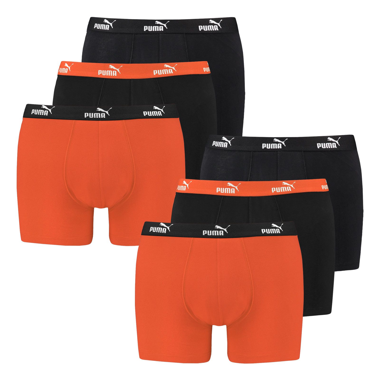 PUMA Boxer Everyday Comfort Cotton Stretch (6-St) mit umlaufendem Markenschriftzug