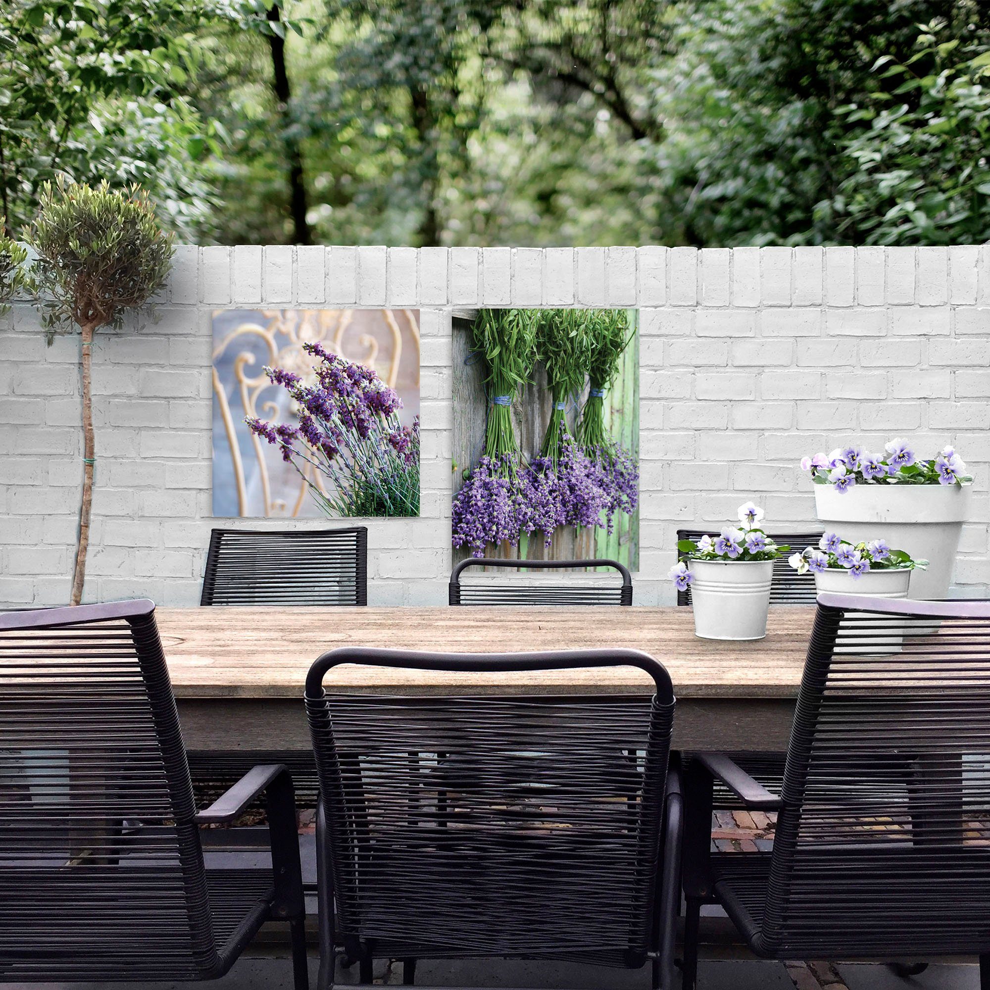 Art for the home Leinwandbild Outdoor Lavendel 50x70cm, (1 St), Stilvoller  dekorativer Kunstdruck!