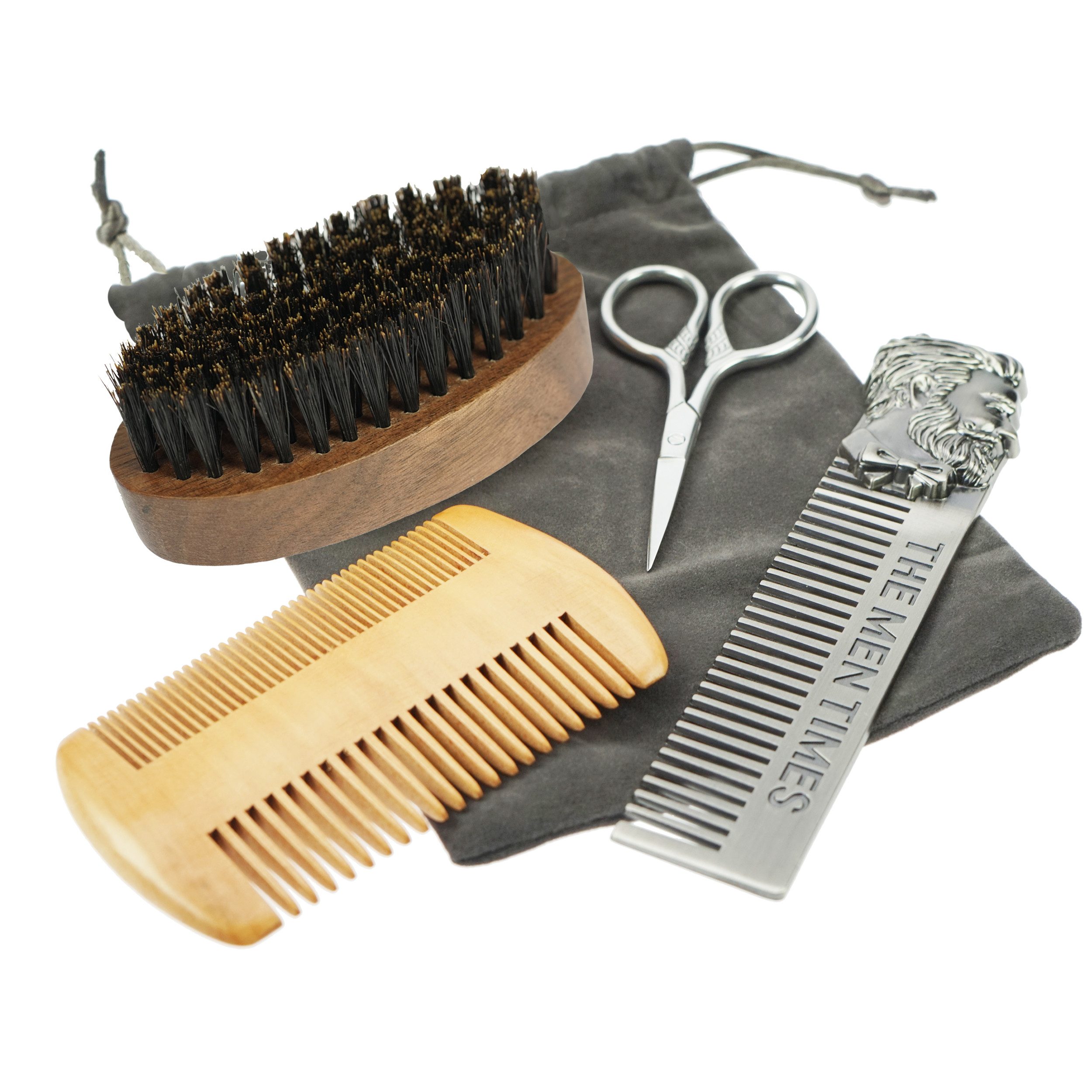 Fantasia Beauty Уход за бородой-Set Bartset im Etui, 5-tlg., 4-teilig mit Zugbeutel, Уход за бородой im Geschenkset