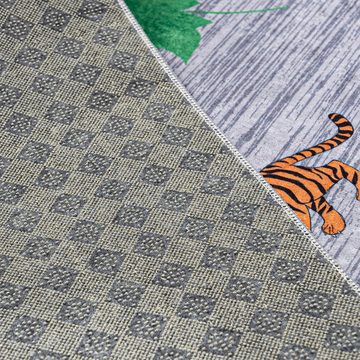 Kinderteppich Teppich 1711A PRINT Emma Collection, Mazovia, 80 x 150 cm, Waschbar, Anti-Rutsch, Spielteppich Straße Straßenteppich