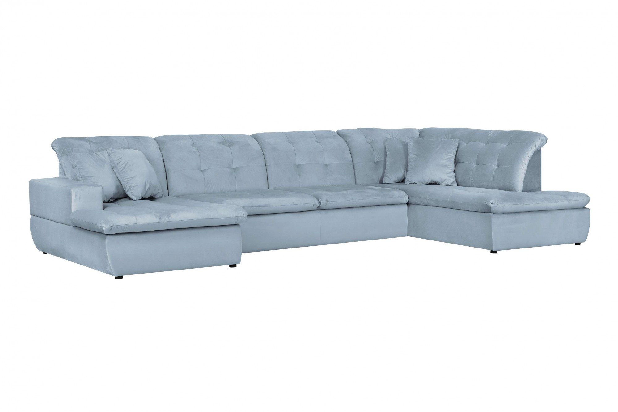 Home affaire Wohnlandschaft BRISBANE NEU U-Form, mit feiner Steppung, Matten-Optik, incl. Zierkissen
