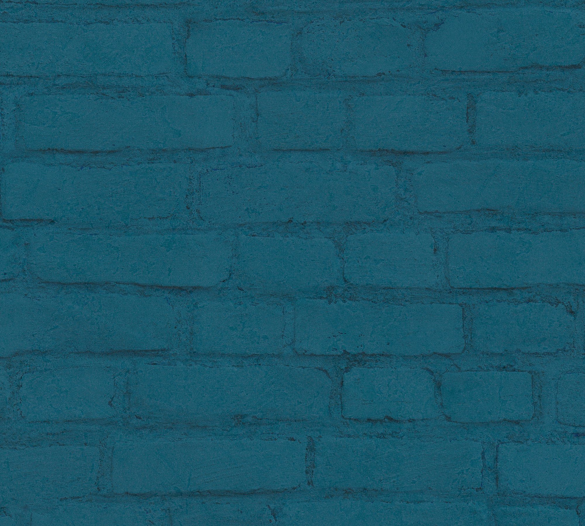A.S. Création Vliestapete Neue Stein Backstein Vintage in blau Structure Bude Stones Optik, 2.0 Tapete gemustert, &