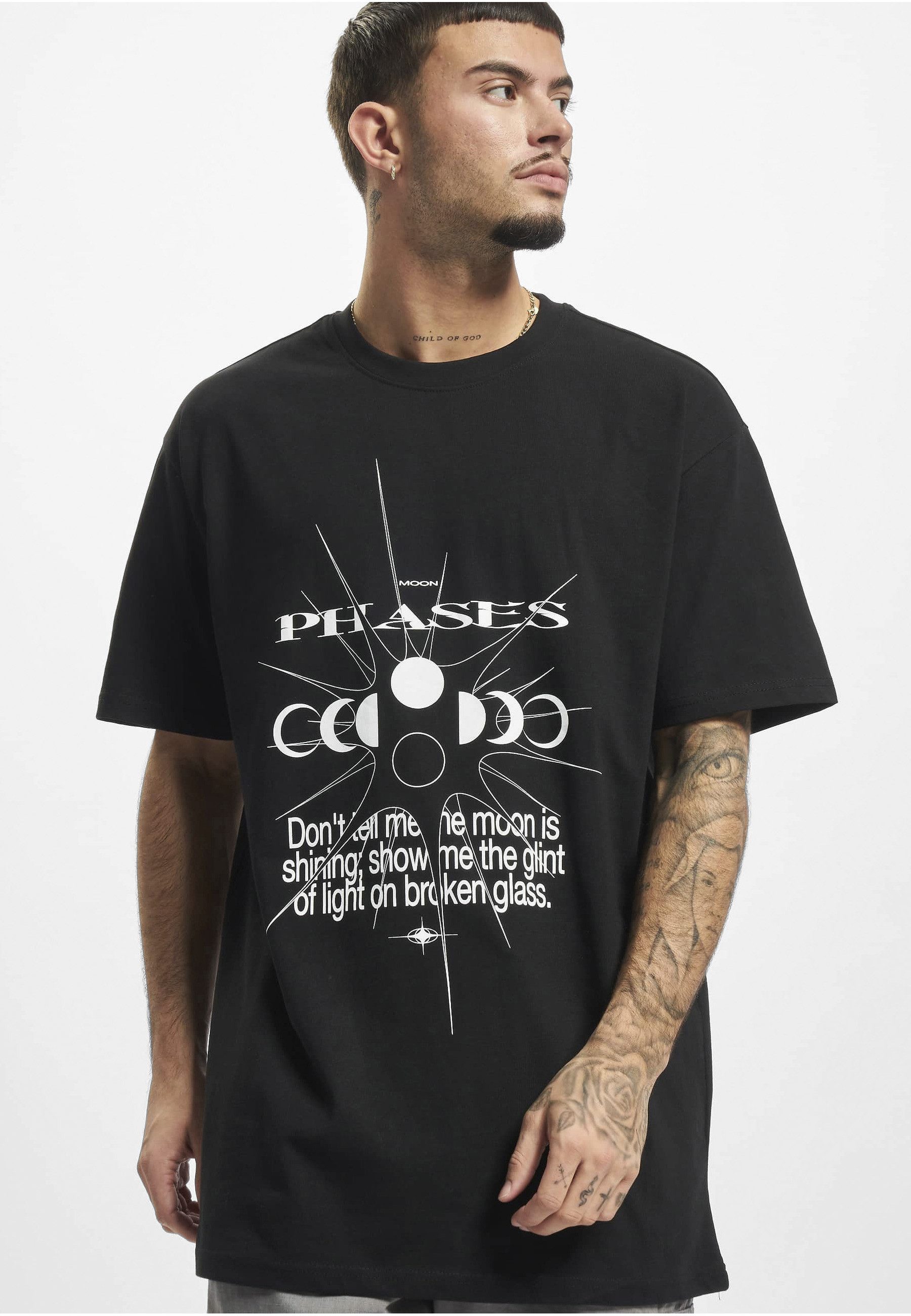 Upscale by Mister Tee Kurzarmshirt Upscale by Mister Tee Unisex Moon Phases Tee (1-tlg)