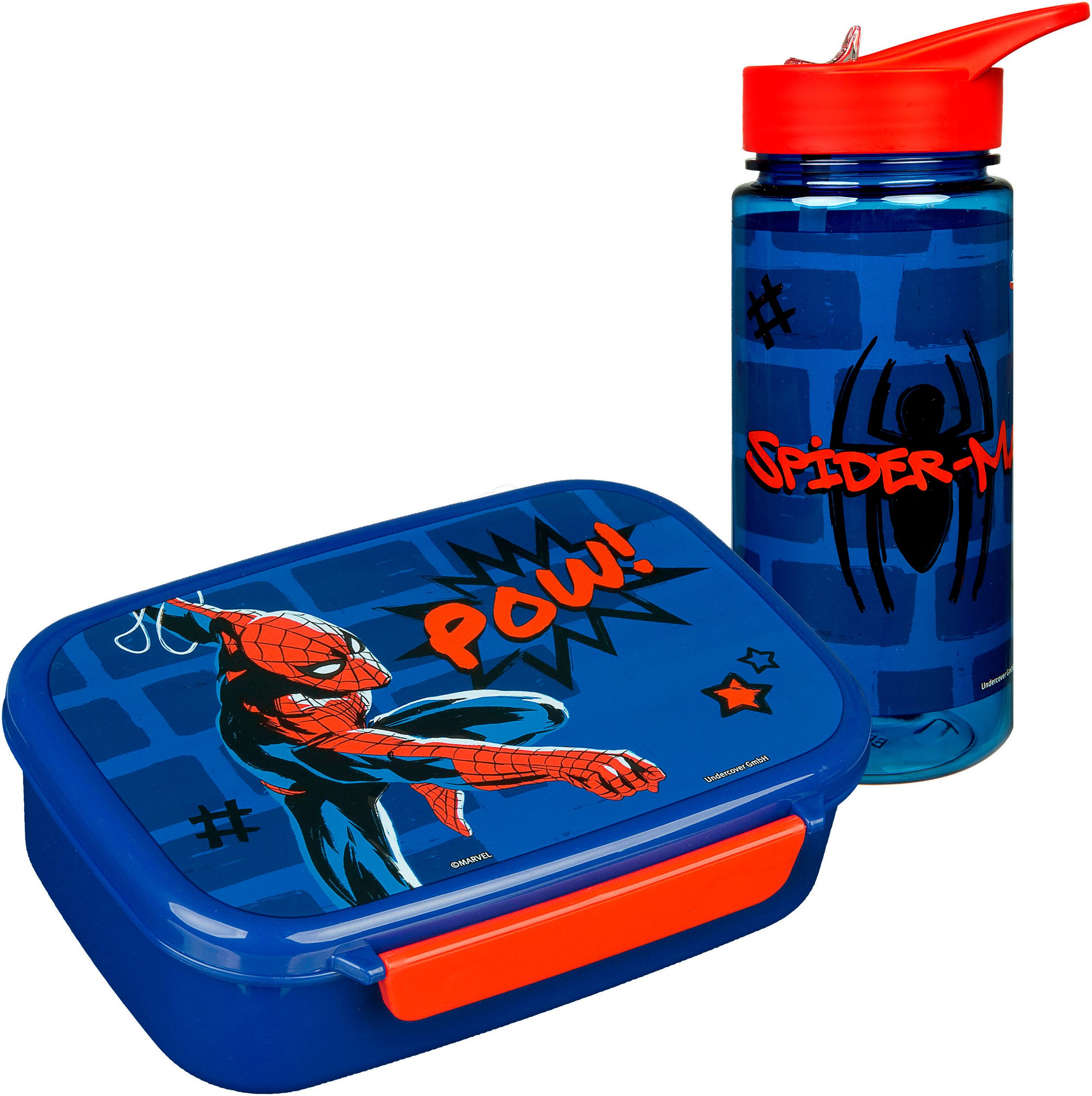 Scooli Lunchbox Spider-Man, Kunststoff, (Set, 2-tlg), mit Trinkflasche