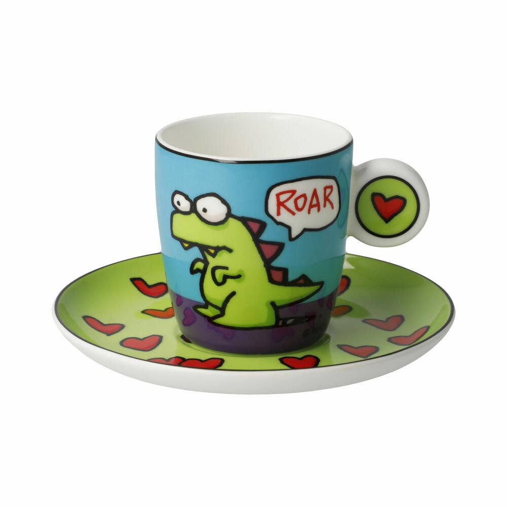Goebel Espressotasse Ed Eck - Roar, 100 ml, Fine Bone China