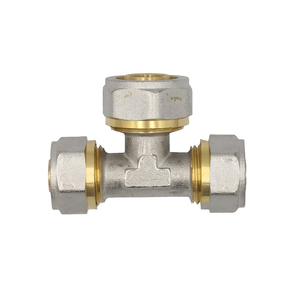 Gewindefitting Klemmring Schraubfitting T-Stück 16x20x16 mm erweitert Verbundrohr