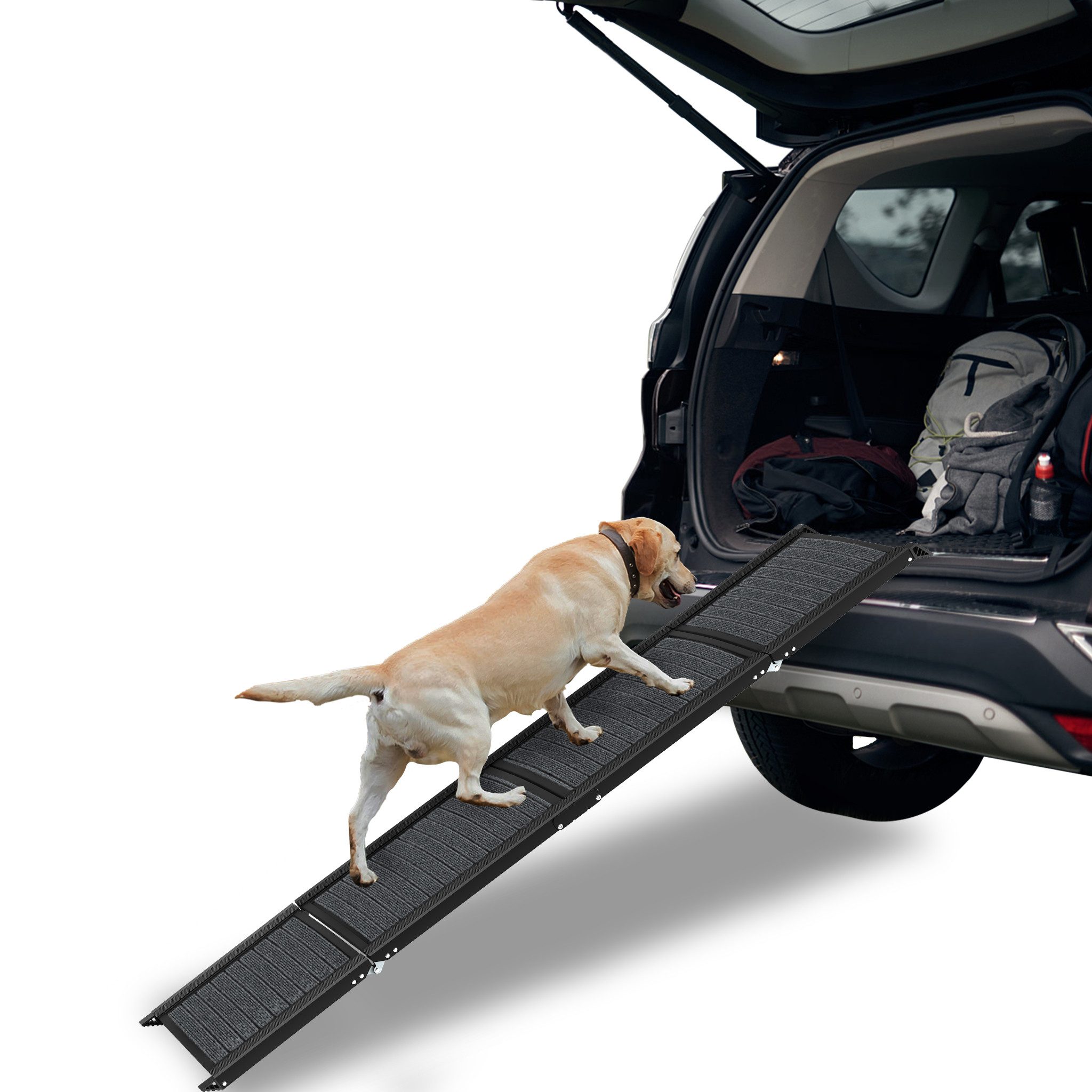 FIVMEN Hunderampe Hunderampe Klappbar Hundetreppe mit Rutschfester Teppicho günstig online kaufen