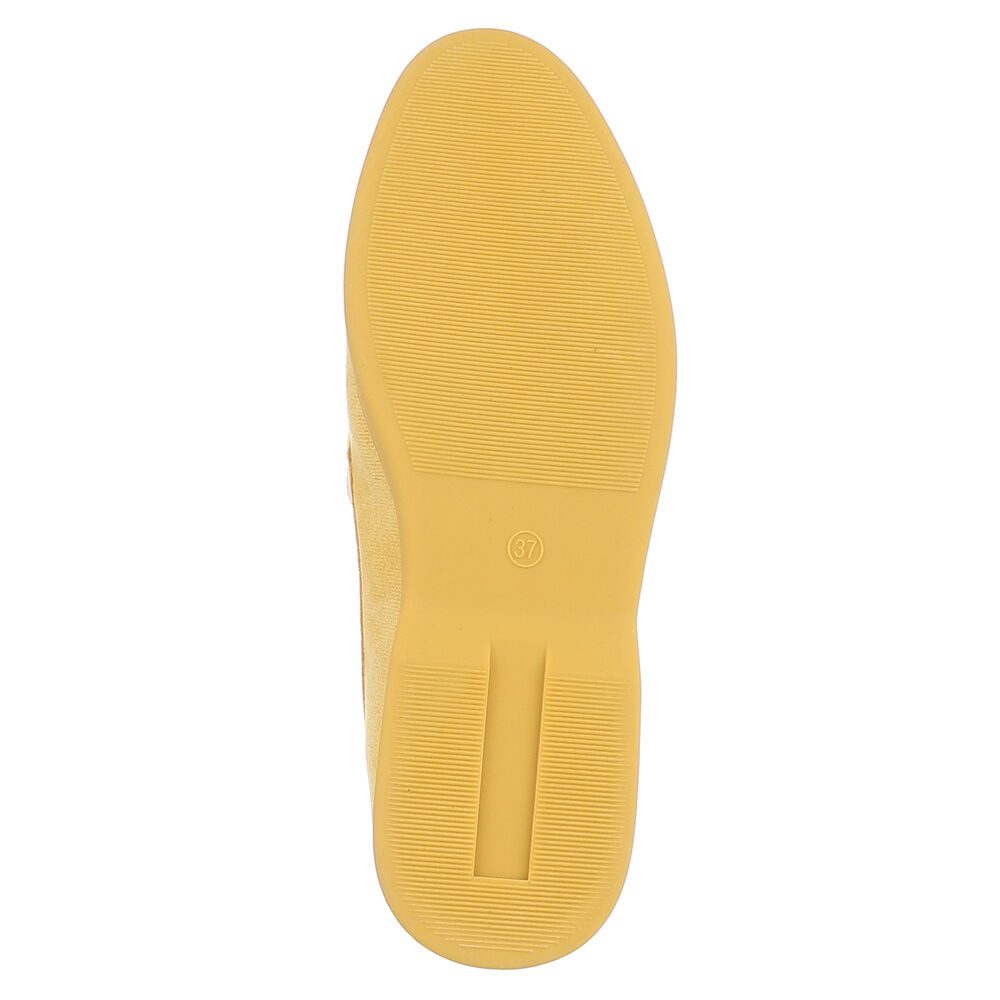 Ital-Design Damen Loafers mit komfortablem Design und eleganten Details Slipper (91116768) Blockabsatz Mokassins in Gelb – Bild 3 von 5
