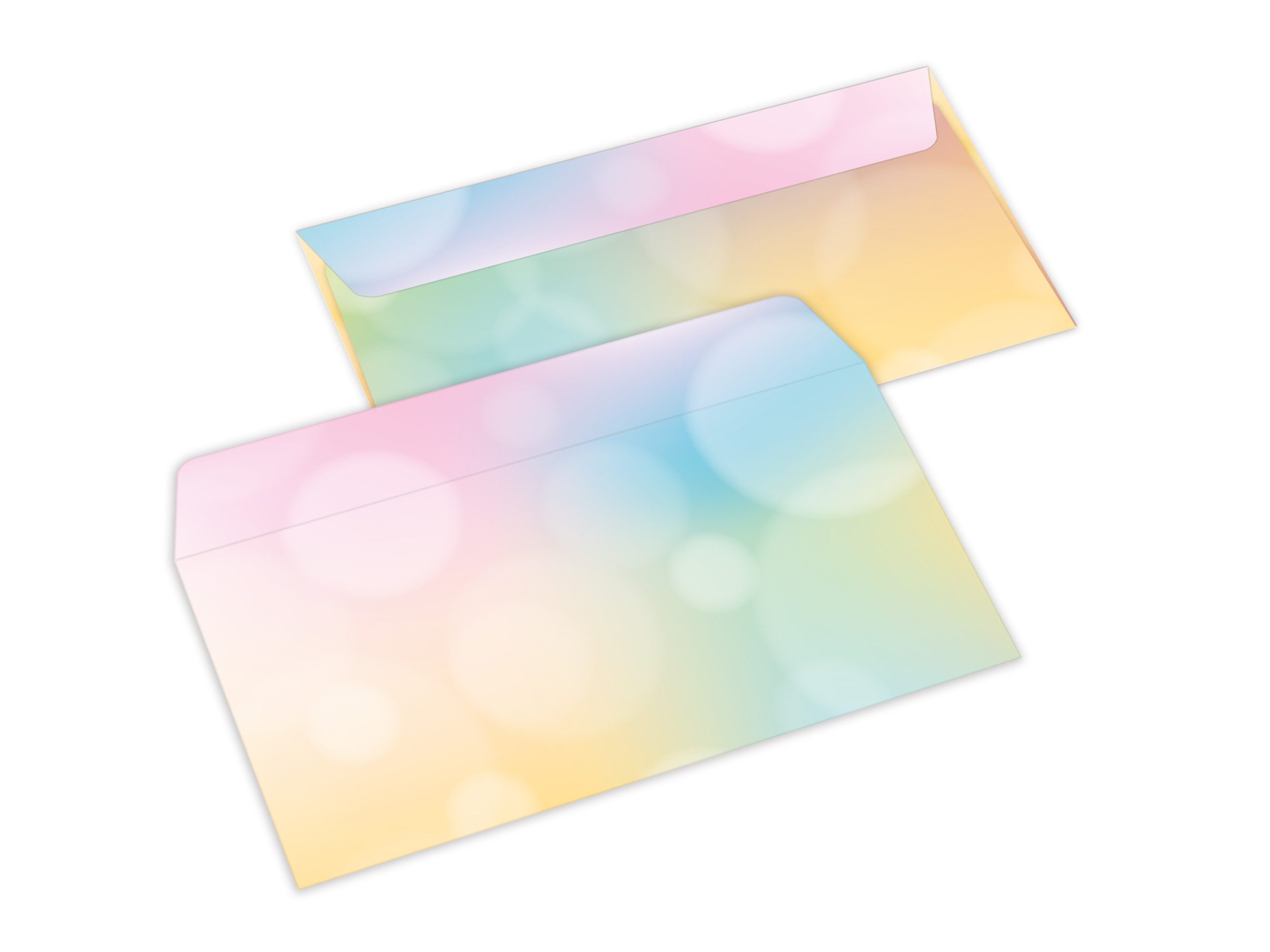 LIMONIA Briefpapier Set Briefblock A4 (mit Umschlägen) Notizblock Papier Feder Motivpapier, Motiv Umschläge, Made in Germany