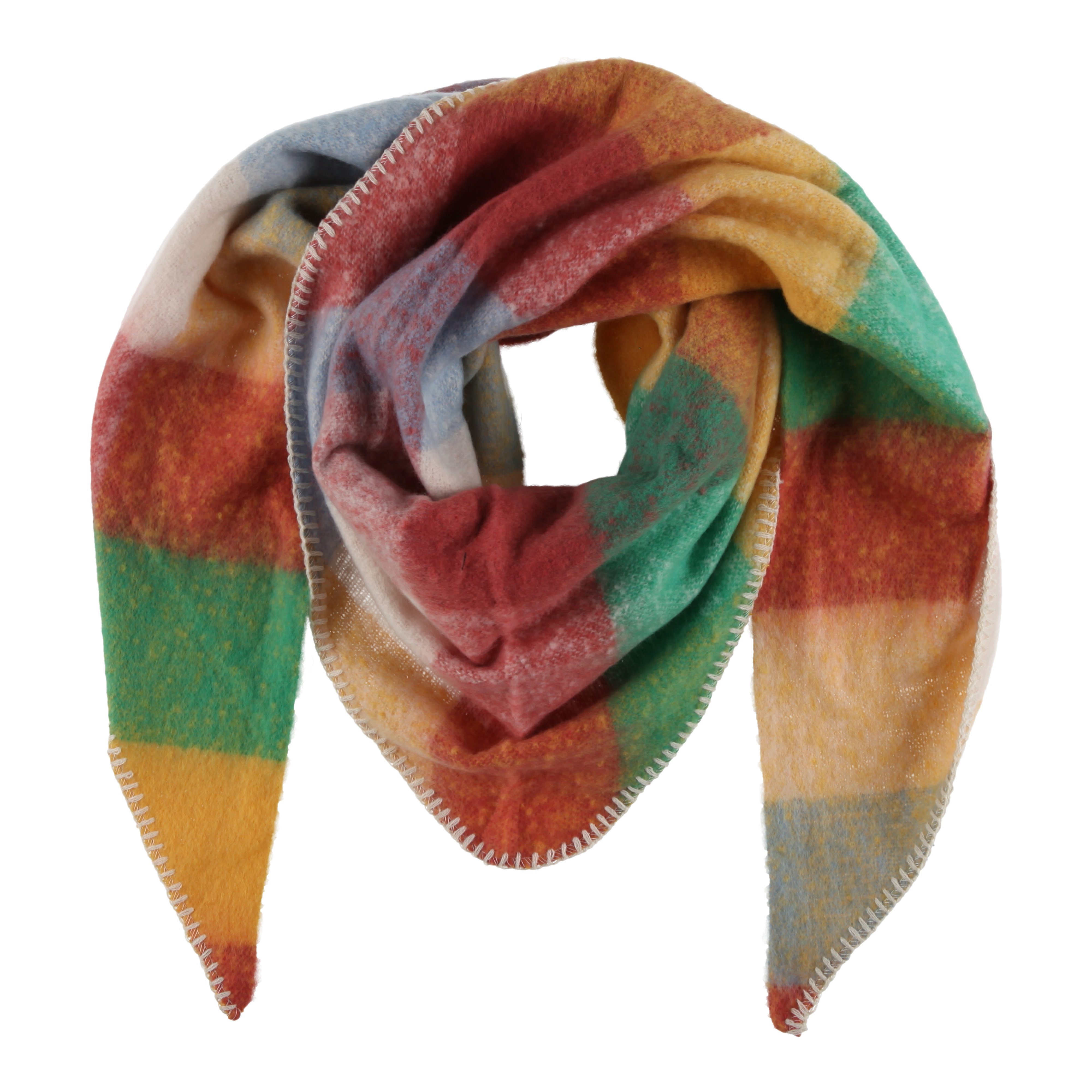 COFI 1453 Schal XXL Schal Frauen Halstuch Dreiecksschal Viskoseschal Herbst günstig online kaufen