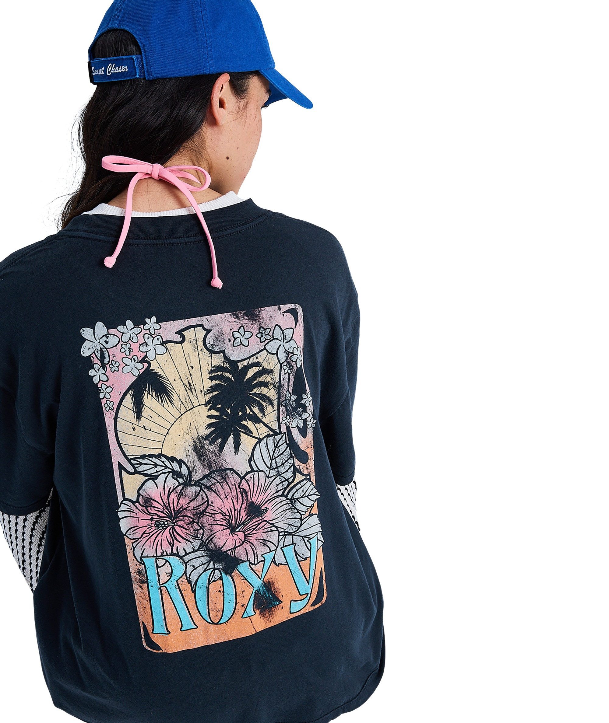 Roxy TALLOVERSIZE WASHED Kurzarm, lässiger Stil, für Alltag und entspannte Aktivitäten