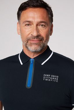 CAMP DAVID Poloshirt mit kontrastreichen Details