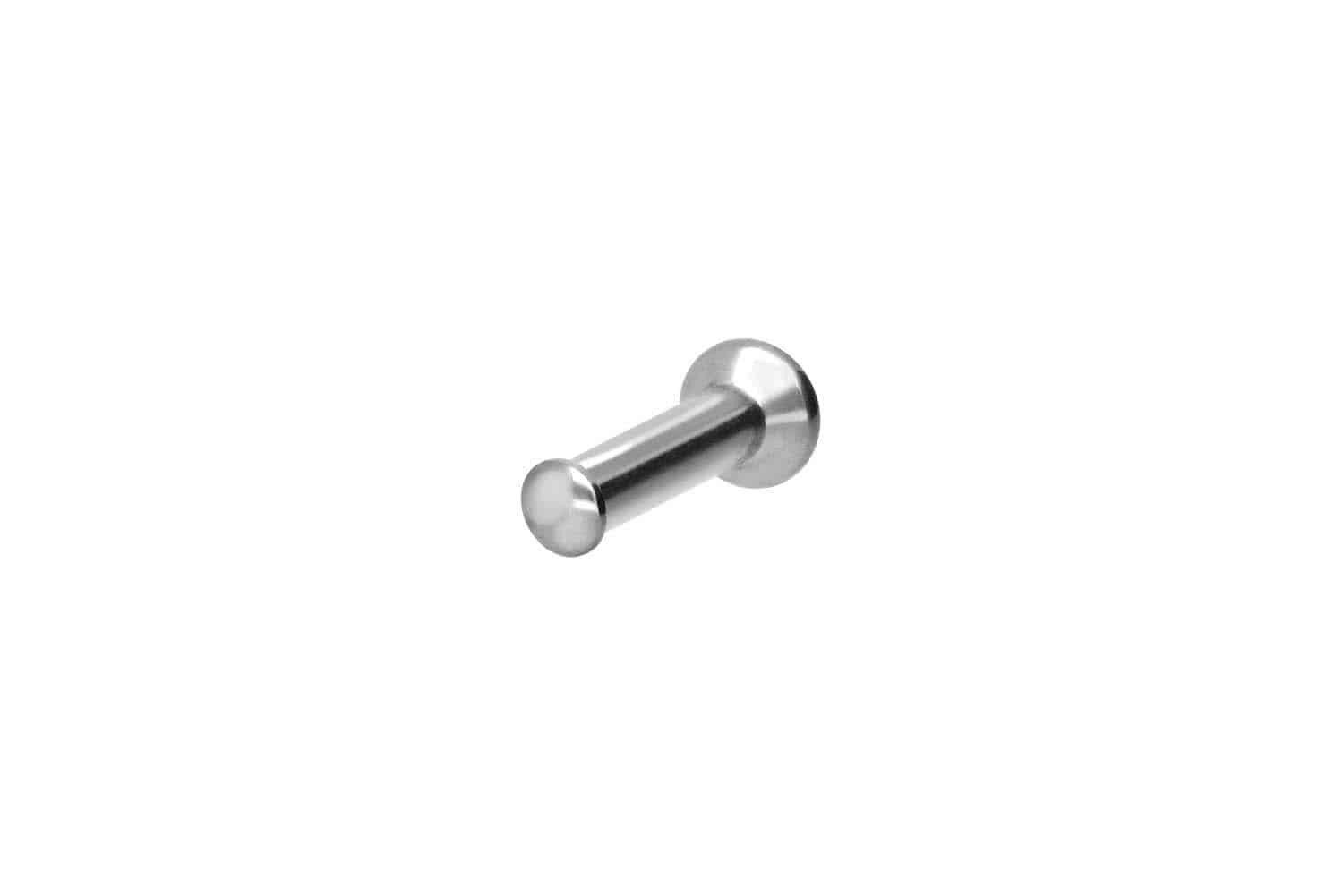 Piercing-Set Titan Triple Piercing Mini Labret mit Innengewinde FLAT-DISC