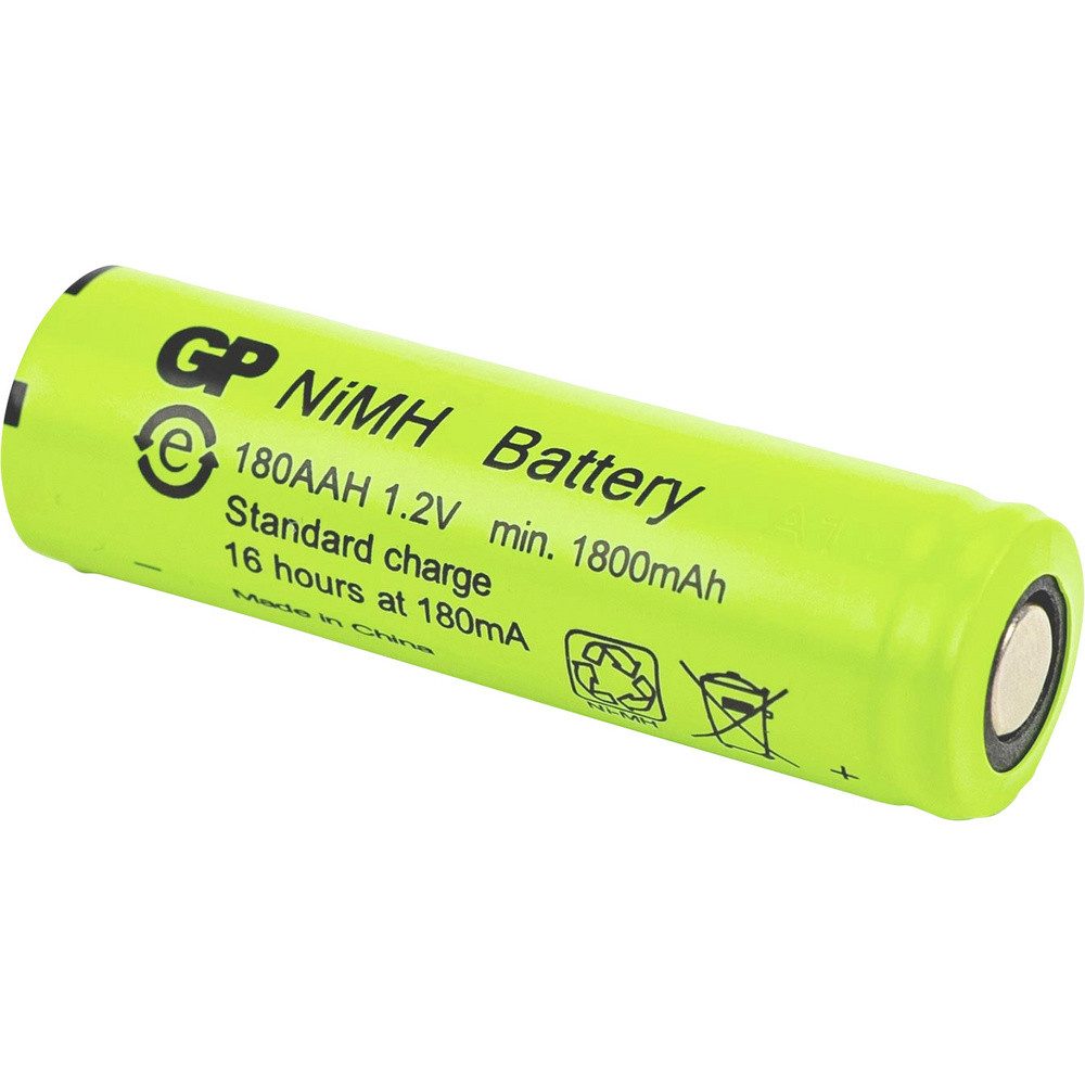Gp GP 180AAH Spezial-Akku Mignon (AA) Flat-Top NiMH 1.2 V 1800 mAh 1 St. Batterie