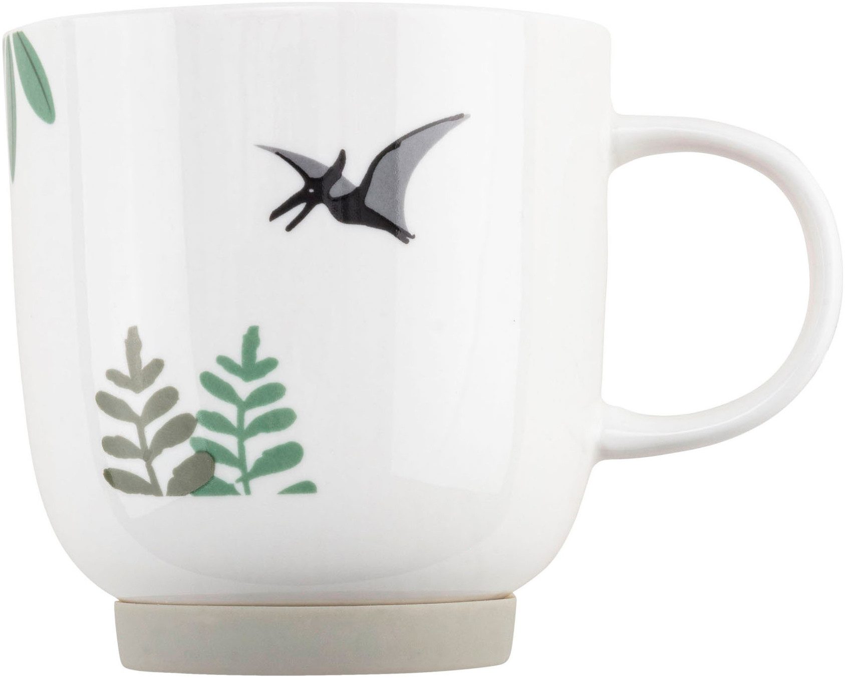 Sterntaler® Kindergeschirr-Set Dino Rexi (3-tlg), Porzellan, Silikon