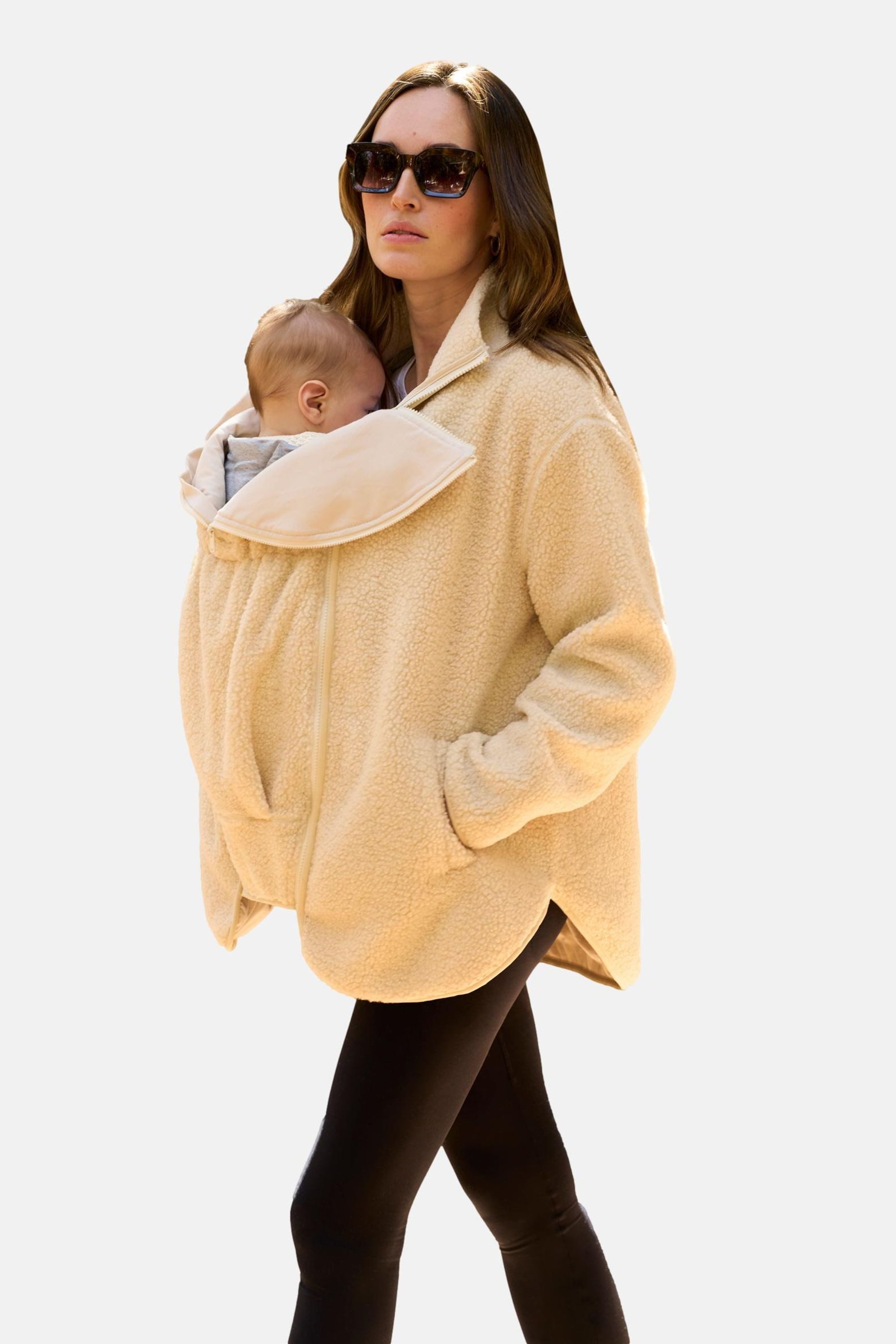 Seraphine Umstandsjacke Seraphine 3-in-1-Fleecejacke Babytrage aus Borg (1-St)