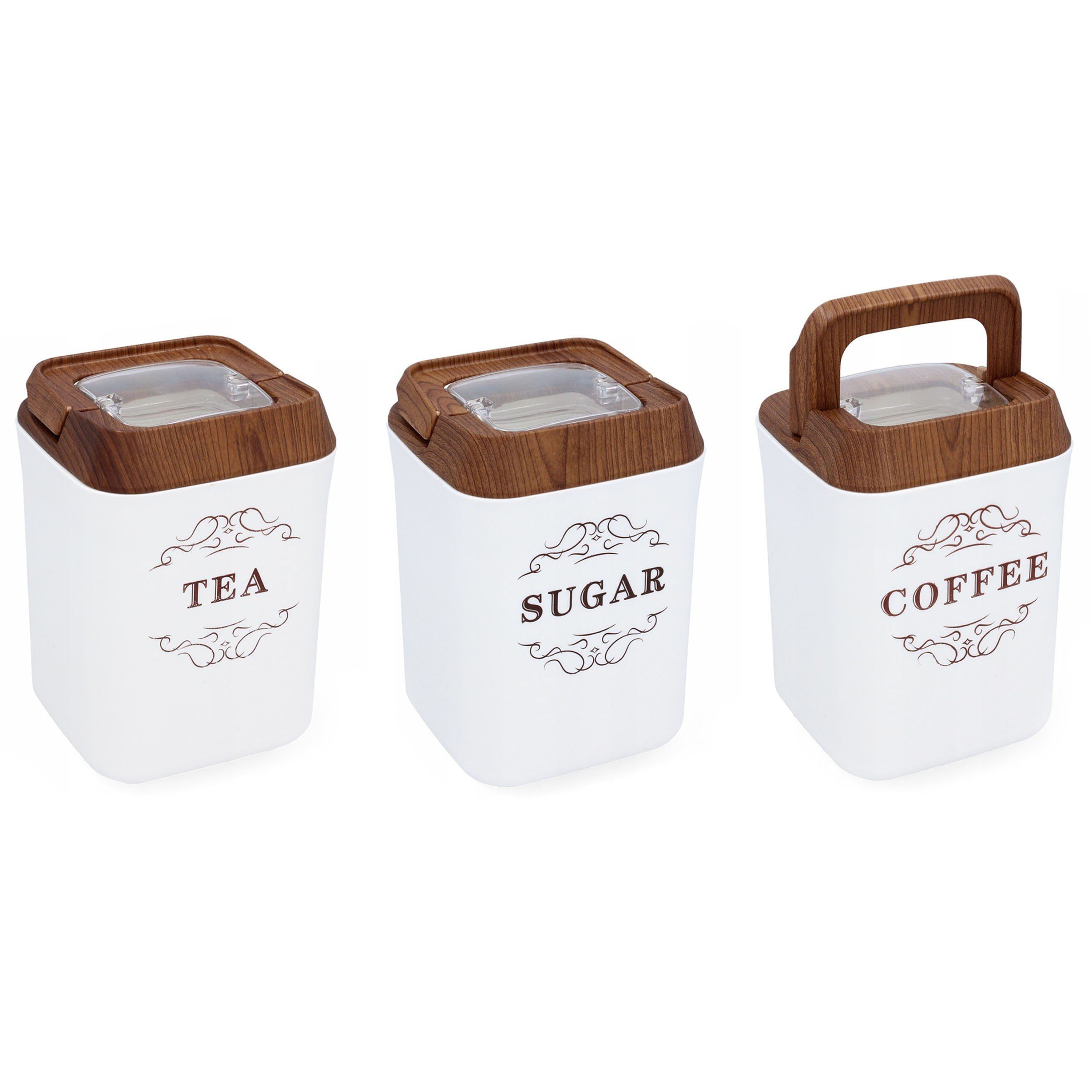 Tee, Sarcia.eu 3 Zucker Vorratsdosen-Set, Kaffee, Vorratsdosen Stück Vorratsdose für