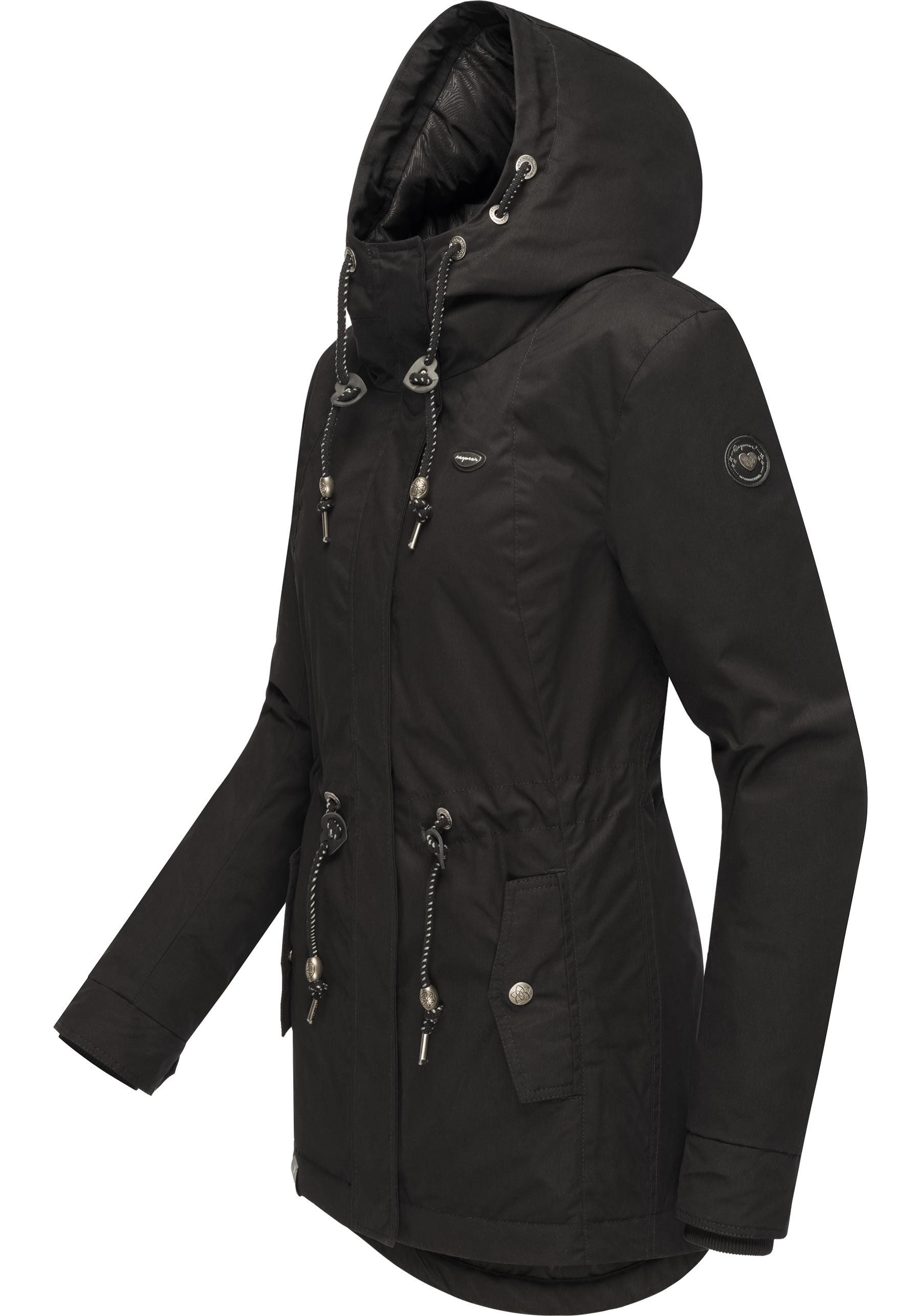 Ragwear Winterjacke Monadis Black Label stylischer Winterparka für die kalt günstig online kaufen