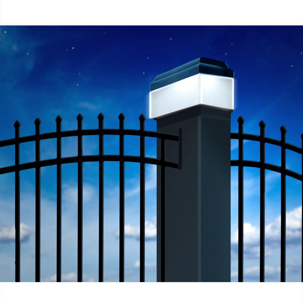 GreenBlue LED Gartenleuchte Solarmastleuchte für Zaun Outdoor geeignet, LED günstig online kaufen