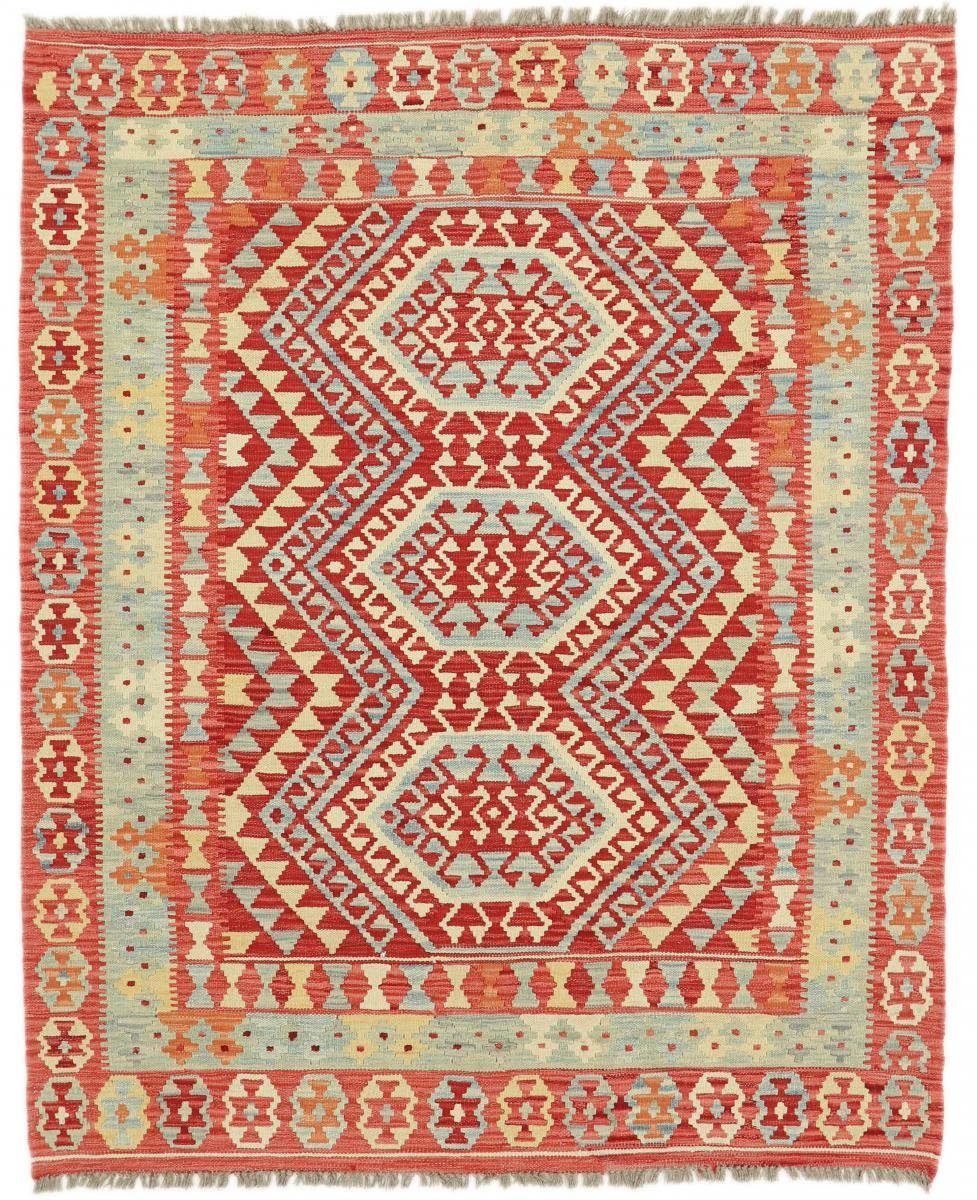 Orientteppich Kelim Afghan 160x195 Handgewebter Orientteppich, Nain Trading, rechteckig, Höhe: 3 mm