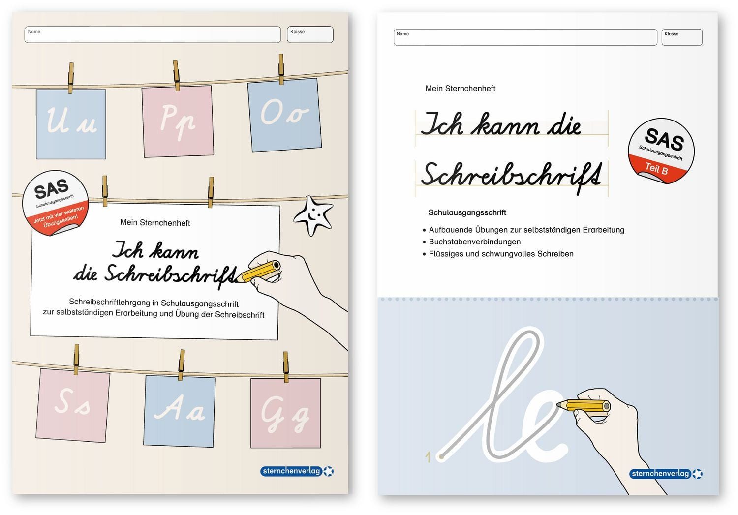 Ich kann die Schreibschrift + Übungsheft zu den Buchstabenverbindungen / Sternchenverlag GmbH, Katrin Langhans