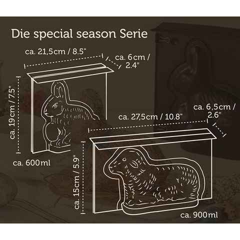 Zenker Backform Vollbackform Motiv Backform Ostern 3D Lamm Osterlamm und Hase