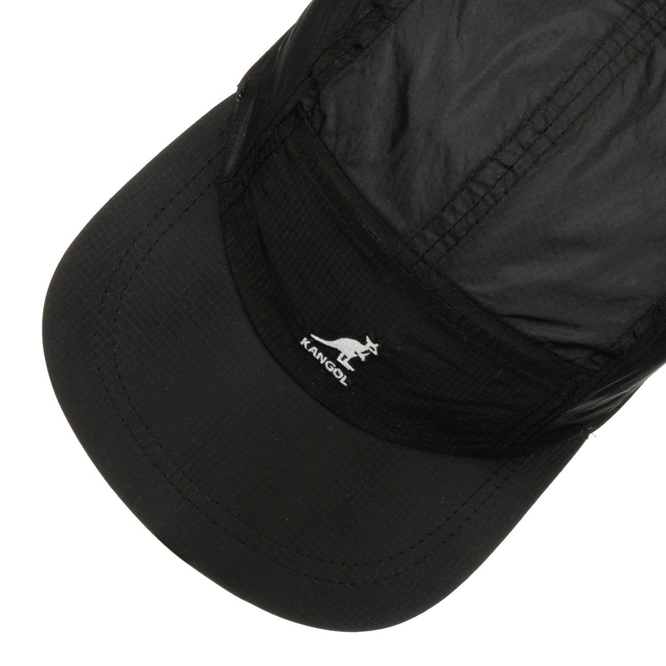 Kangol Baseball Cap (1-St) Basecap schwarz Schirm mit