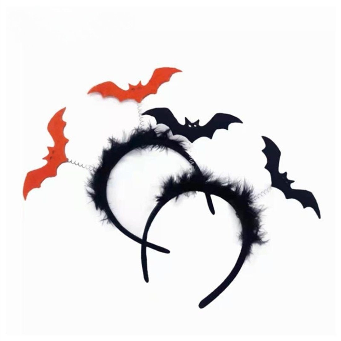 Halloween damen für Fledermaus YOOdy~ Dekoration Halloween, deko Abschlussball, kopfschmuck Haarbänder Party,festliche,halloween Orange Diadem (1-tlg),