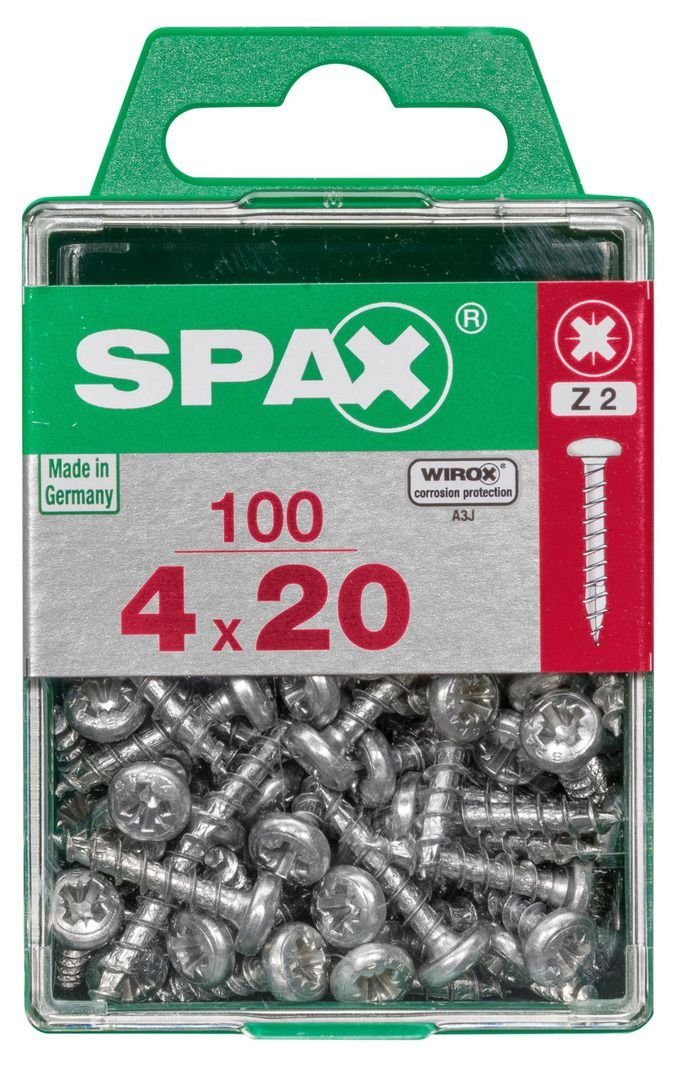 Universalschrauben 20 Holzbauschraube SPAX 20 TX Spax x mm 4.0 Rundkopf