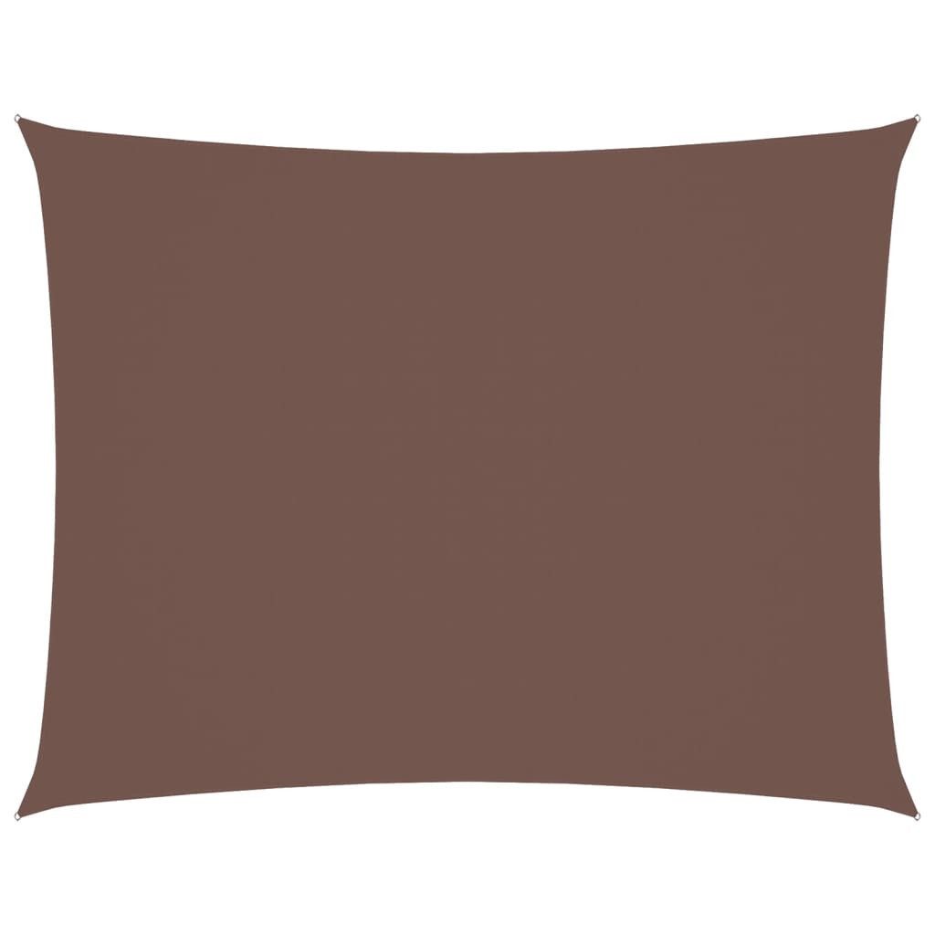 Sonnensegel Sonnensegel Oxford-Gewebe Rechteckig 3,5x5 m Braun