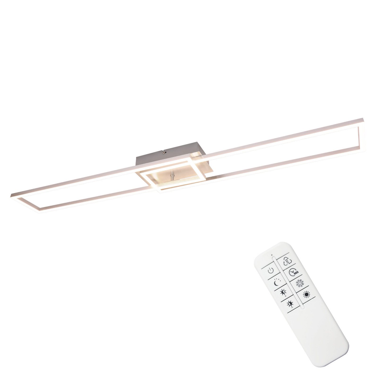 ZMH LED Deckenleuchte Wohnzimmer Schwarz 2/3 günstig online kaufen