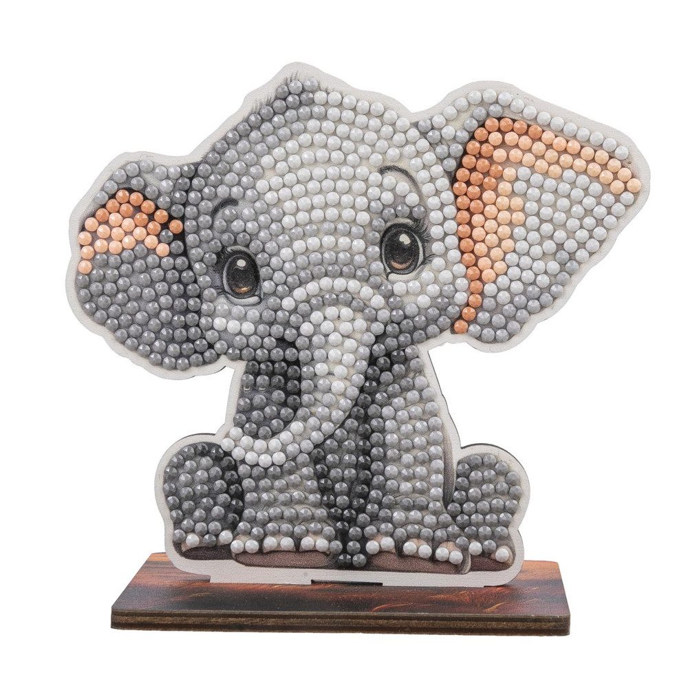 CRAFT Buddy Kreativset Crystal Art Buddies - Steckfigur Elefant