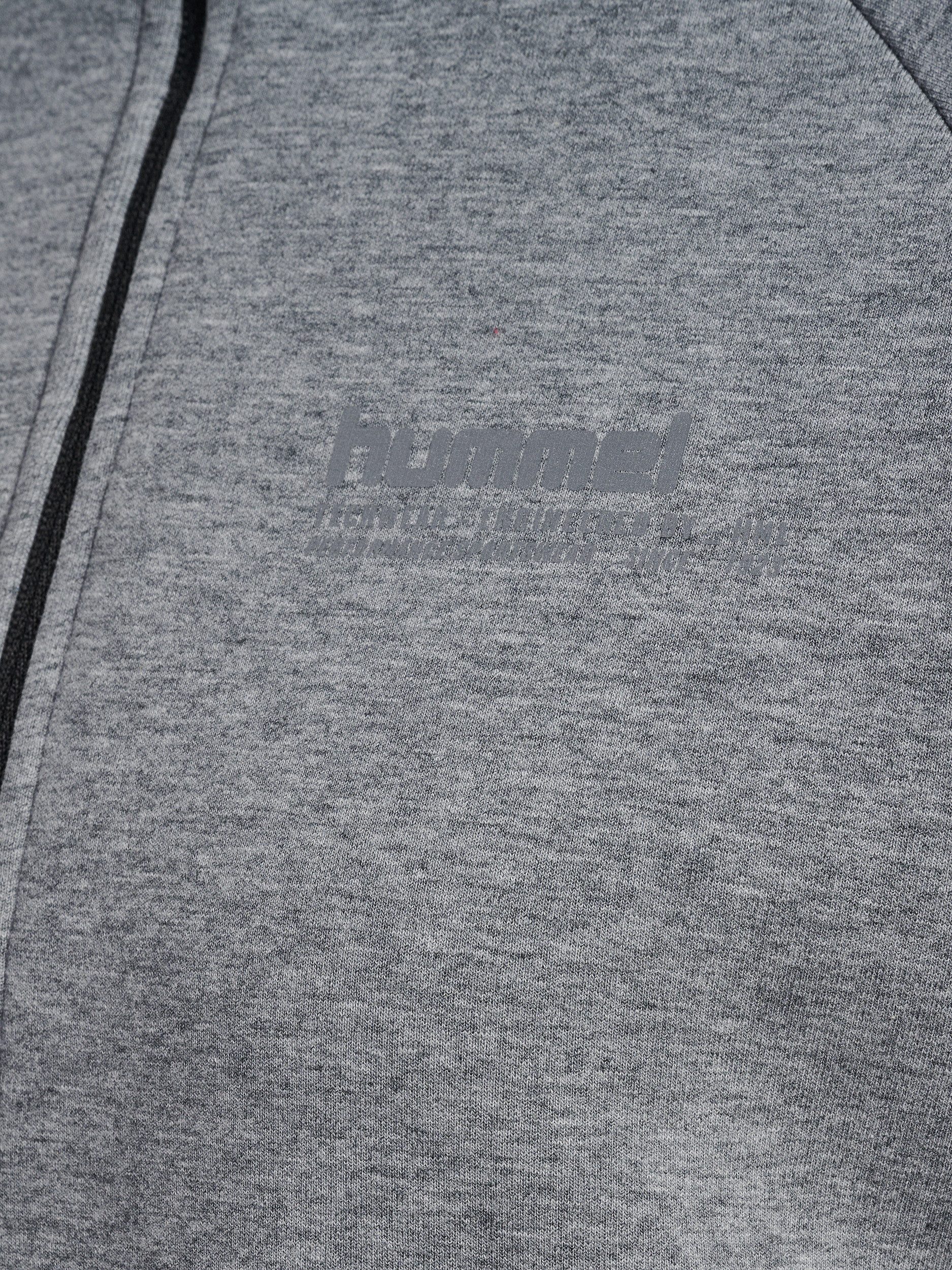 hummel Sweater HMLTECH FLEECE WOMEN BOXY HALF ZIP mit reflektierenden Logodetails, aus Baumwolle, Polyester und Elasthan