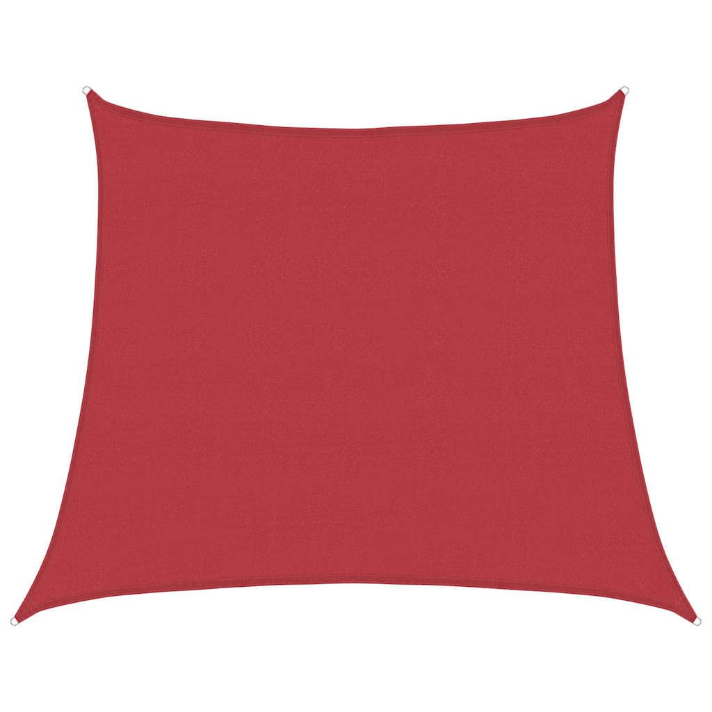 vidaXL Sonnensegel Sonnensegel 160 g/m² Rot 4/5x4 m HDPE, (1-tlg)