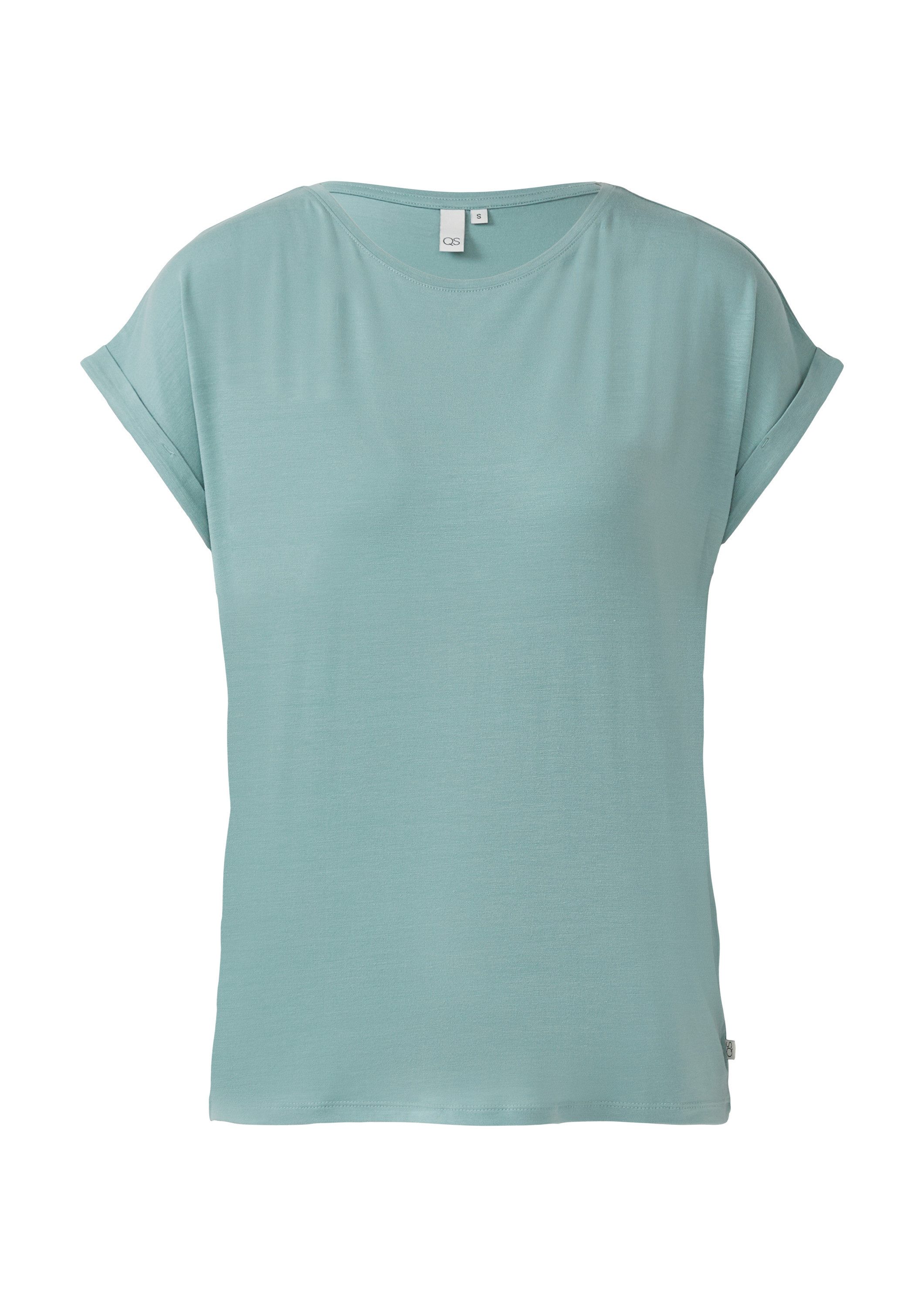 QS Kurzarmshirt T-Shirt T-Shirt aus Lyocellmix günstig online kaufen