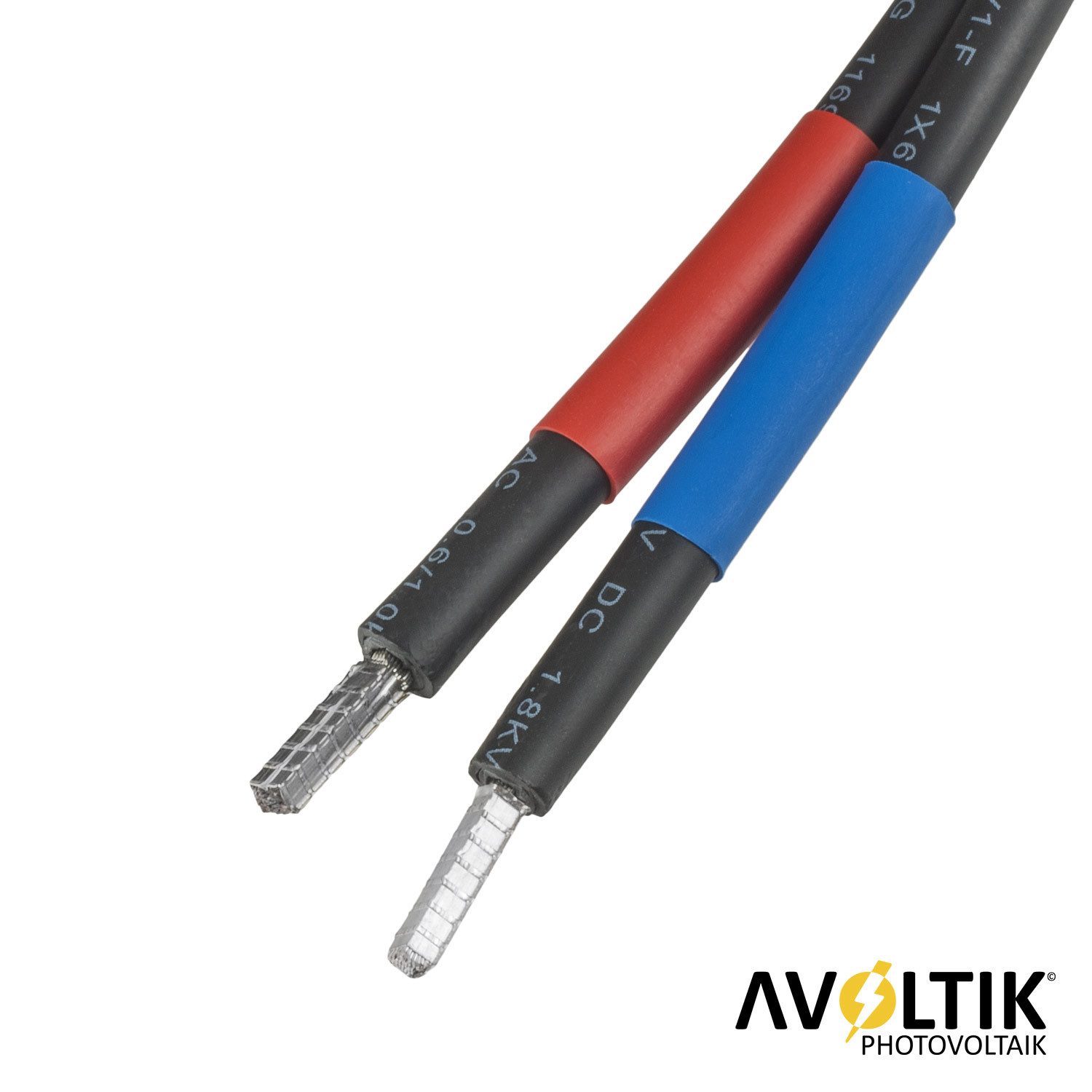 avoltik Batteriekabel Anschlusskabel Verbindungskabel 6mm² PV Solar Kabel Solarkabel, (1000 cm), TÜV geprüft