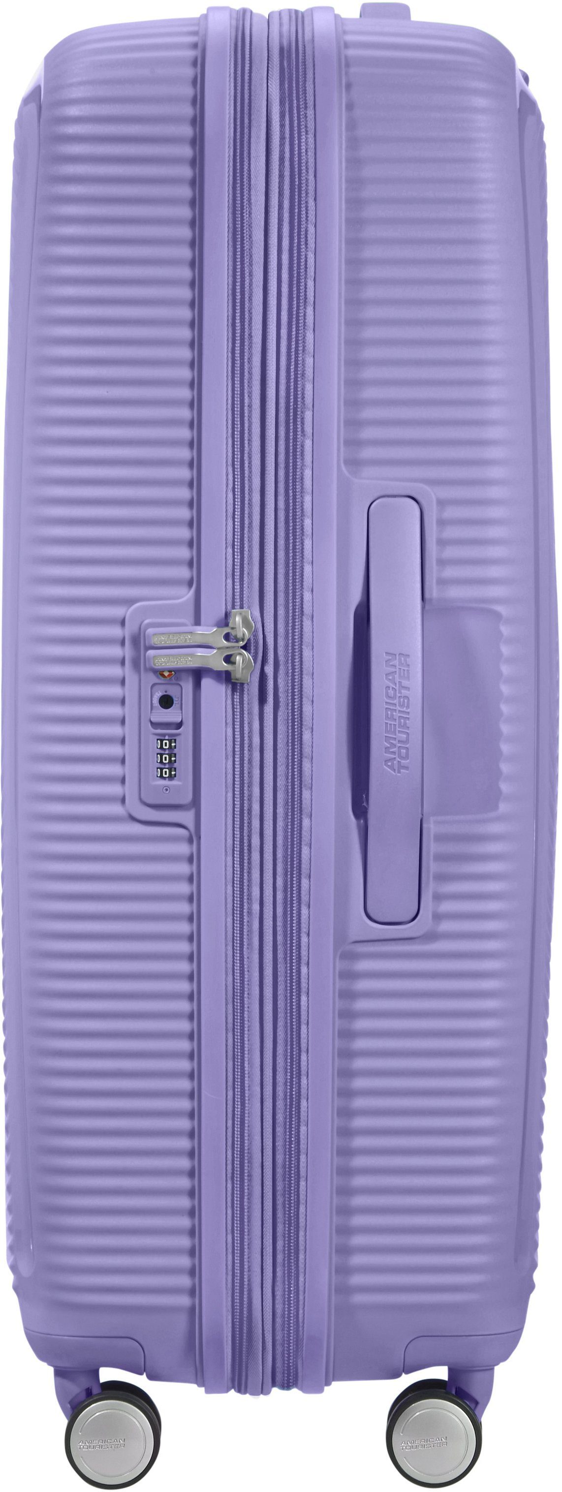 American Tourister® Hartschalen-Trolley Soundbox, 77 cm, Volumenerweiterung Lavender mit 4 Rollen