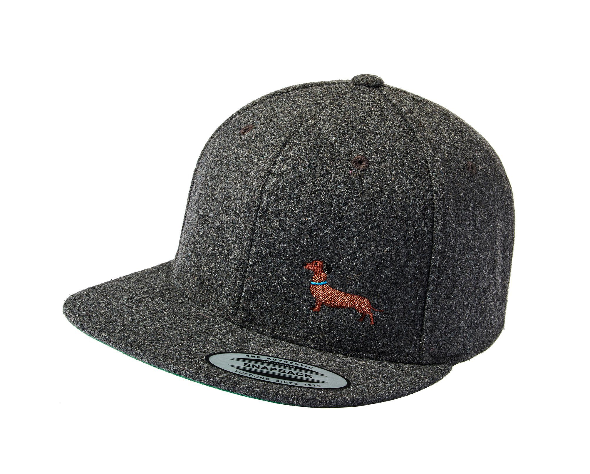 Snapback Cap Flexfit Gassi Mütze "Dackel" - Geschenk für Hundebesitzer