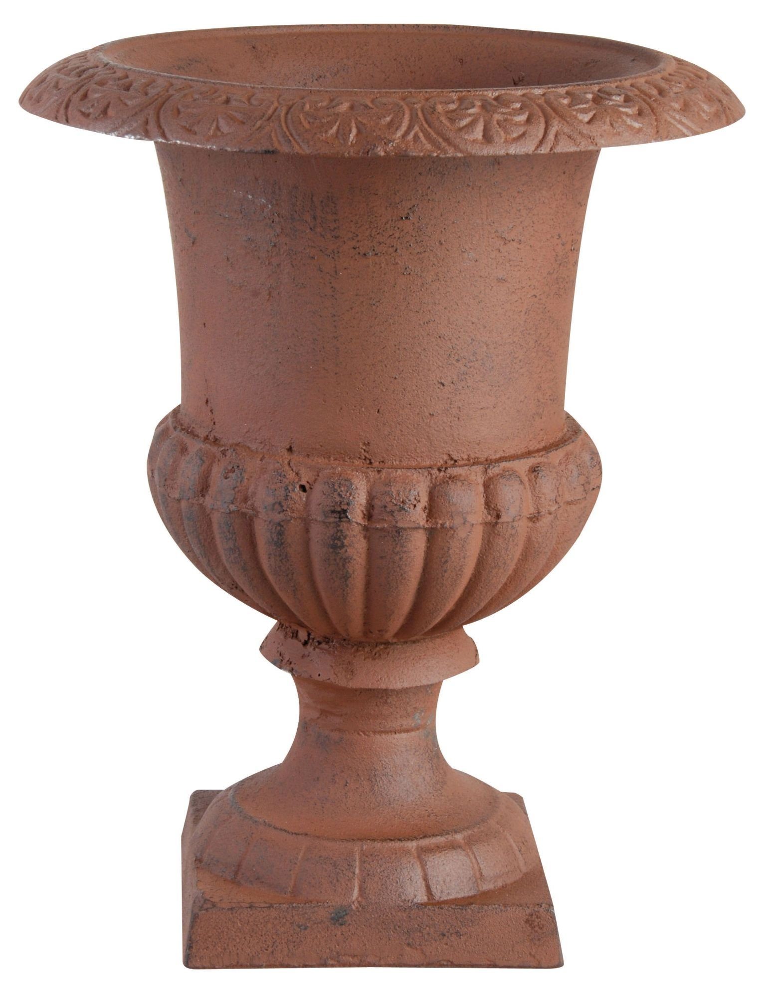 Esschert Design BV Blumentopf (1 St), Französische Vase, Amphore auf Sockel, Größe S