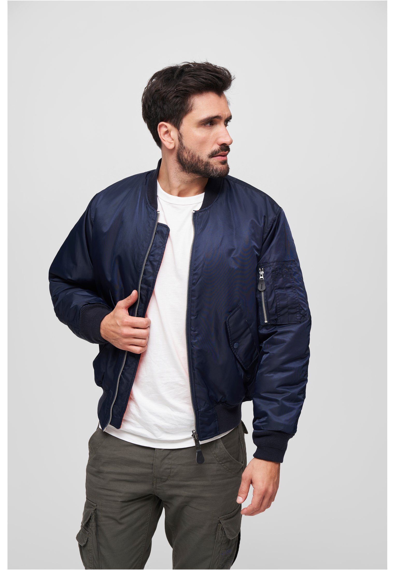 Brandit Sommerjacke Herren MA1 Bomber Jacket navy (1-St)