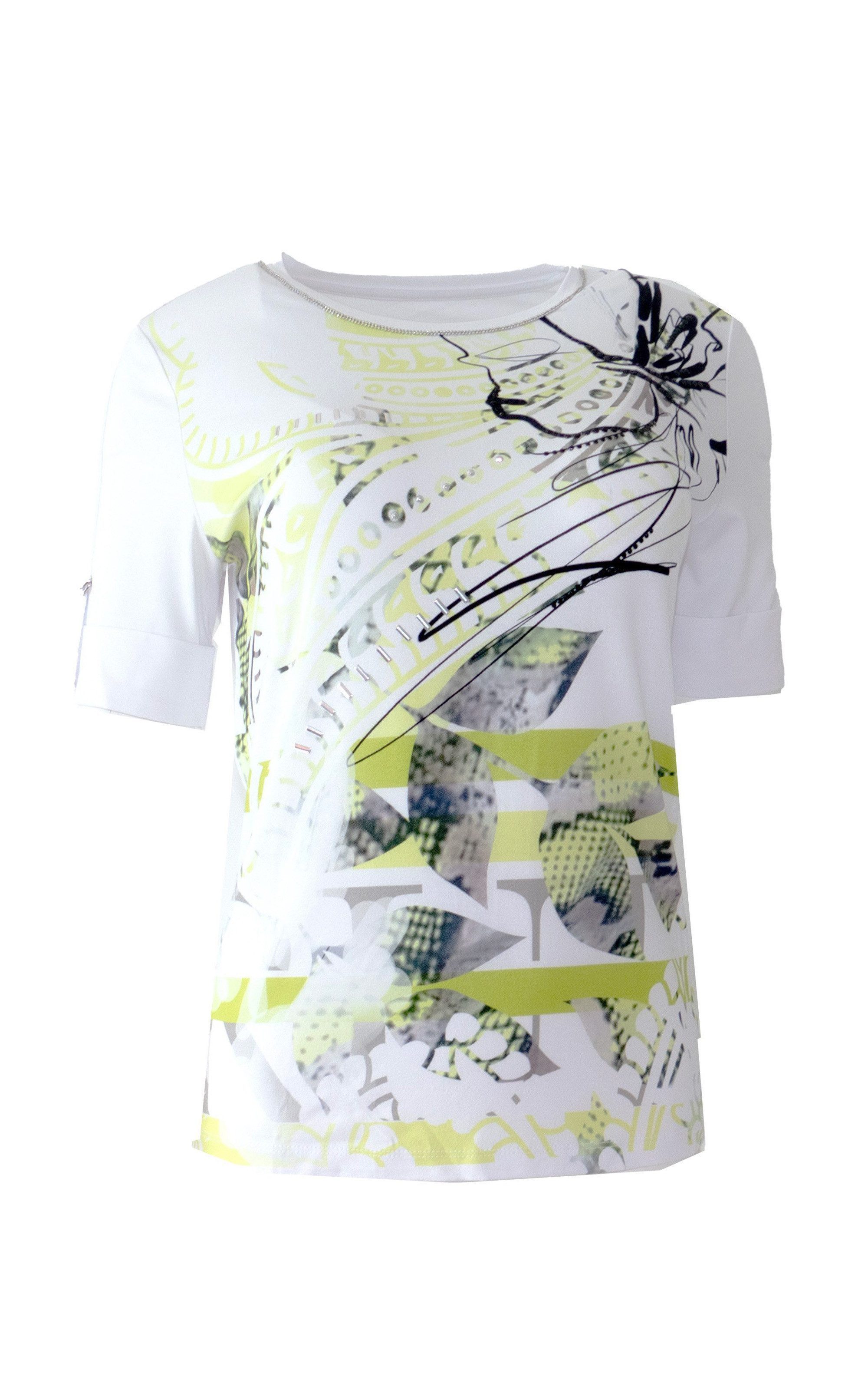 Print-Shirt mit abstraktem Print