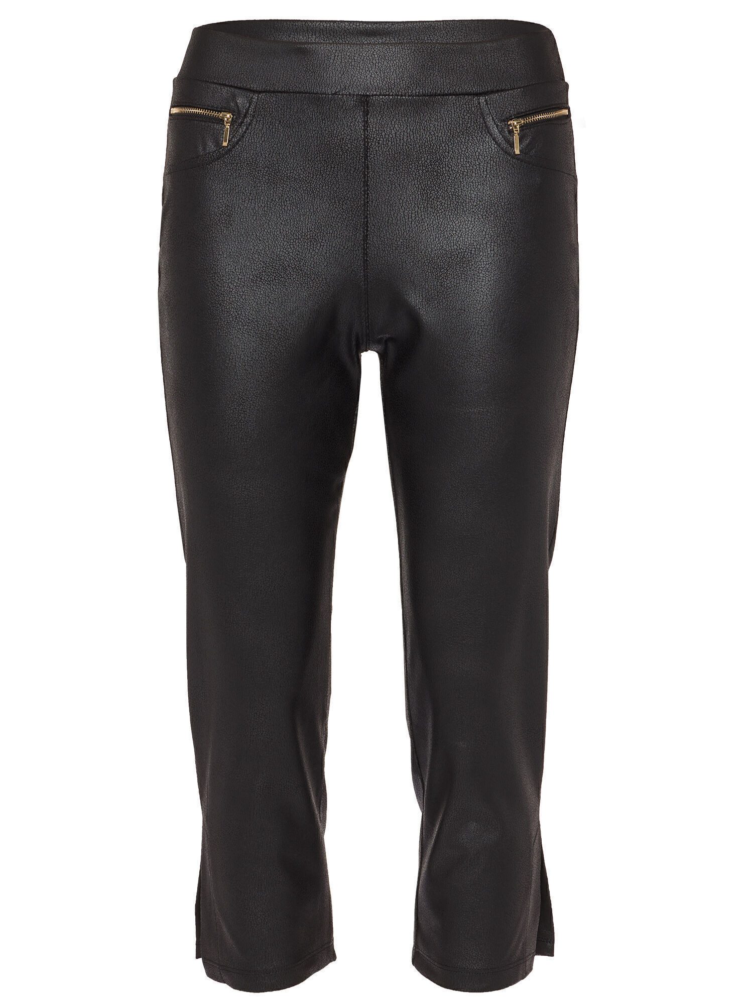 MONACO blue Lederimitathose Caprihose Körpernah in günstig online kaufen