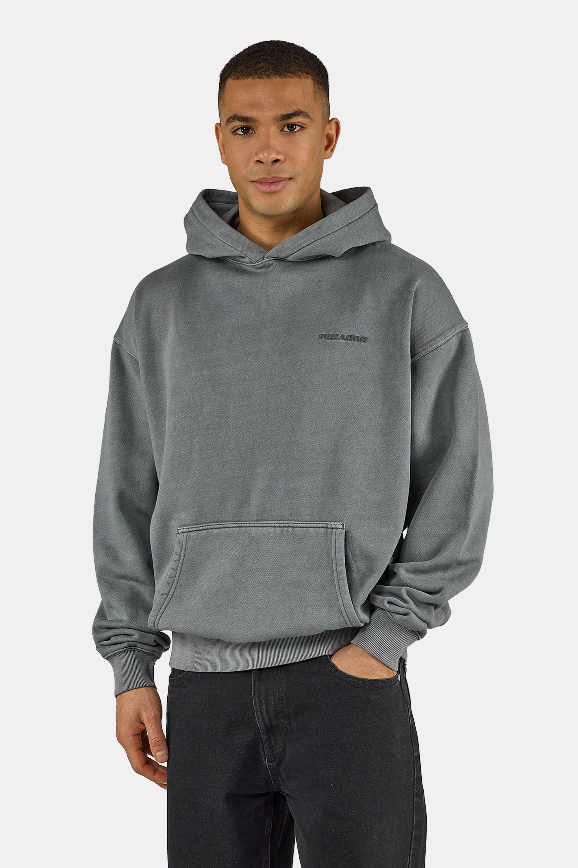 PEGADOR Kapuzensweatshirt Logo Oversized Hoodie Baumwollmischung, oversize