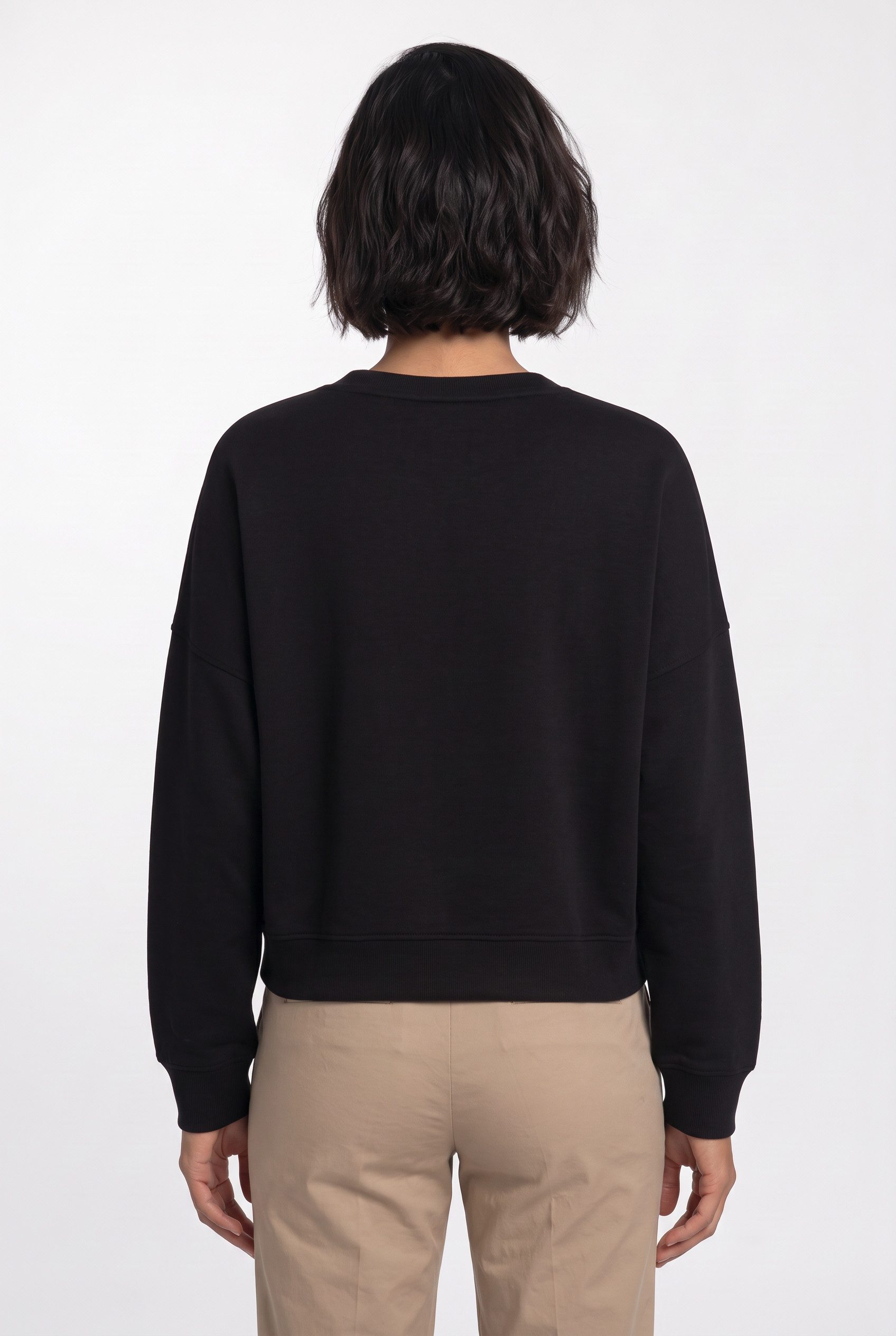 BOSS ORANGE Sweatshirt Ever Premium Damenmode im Oversize Fit, mit Stickerei – Bild 2 von 4