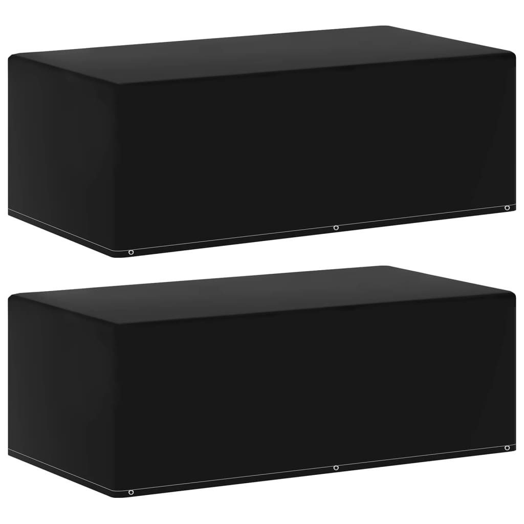 vidaXL Gartenmöbel-Schutzhülle Gartenmöbel-Abdeckungen 2 Stk 6 Ösen für Gasgrills 170x90x60m