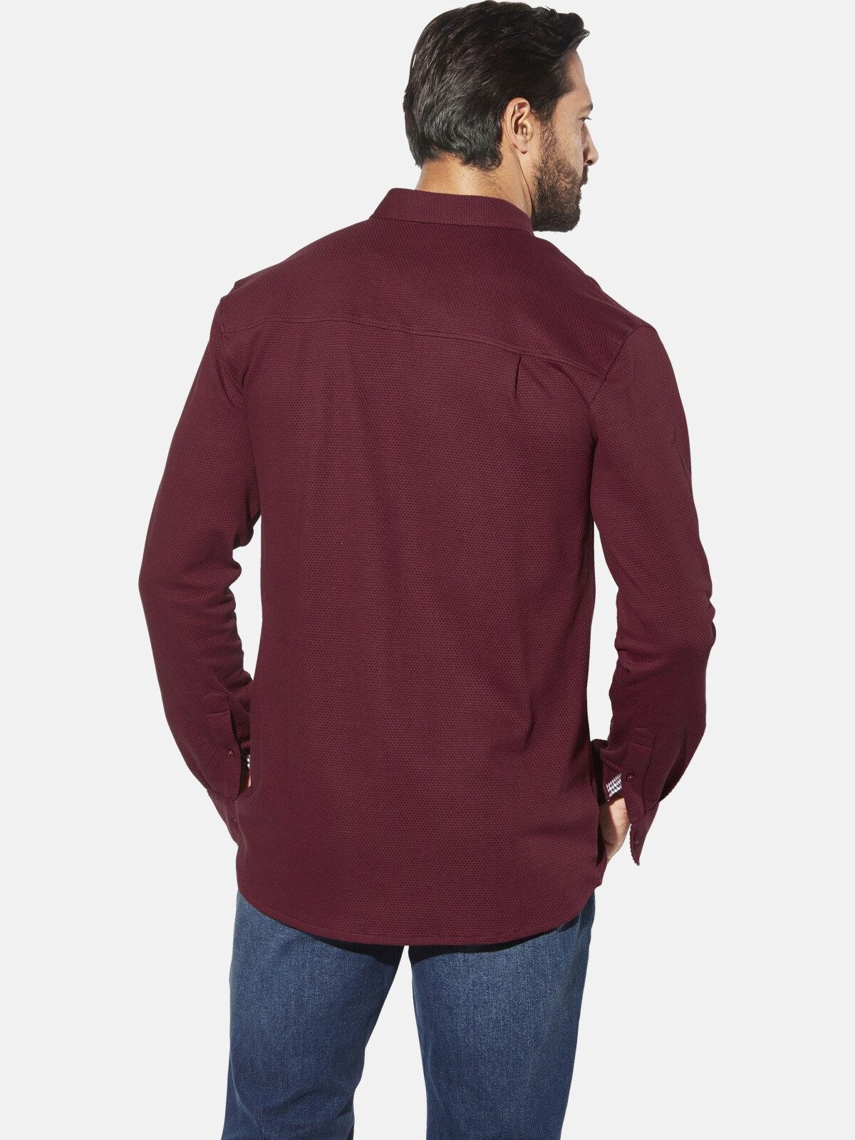 Jan Vanderstorm Langarmhemd KNUTHEIM mit bestickter Brusttasche günstig online kaufen