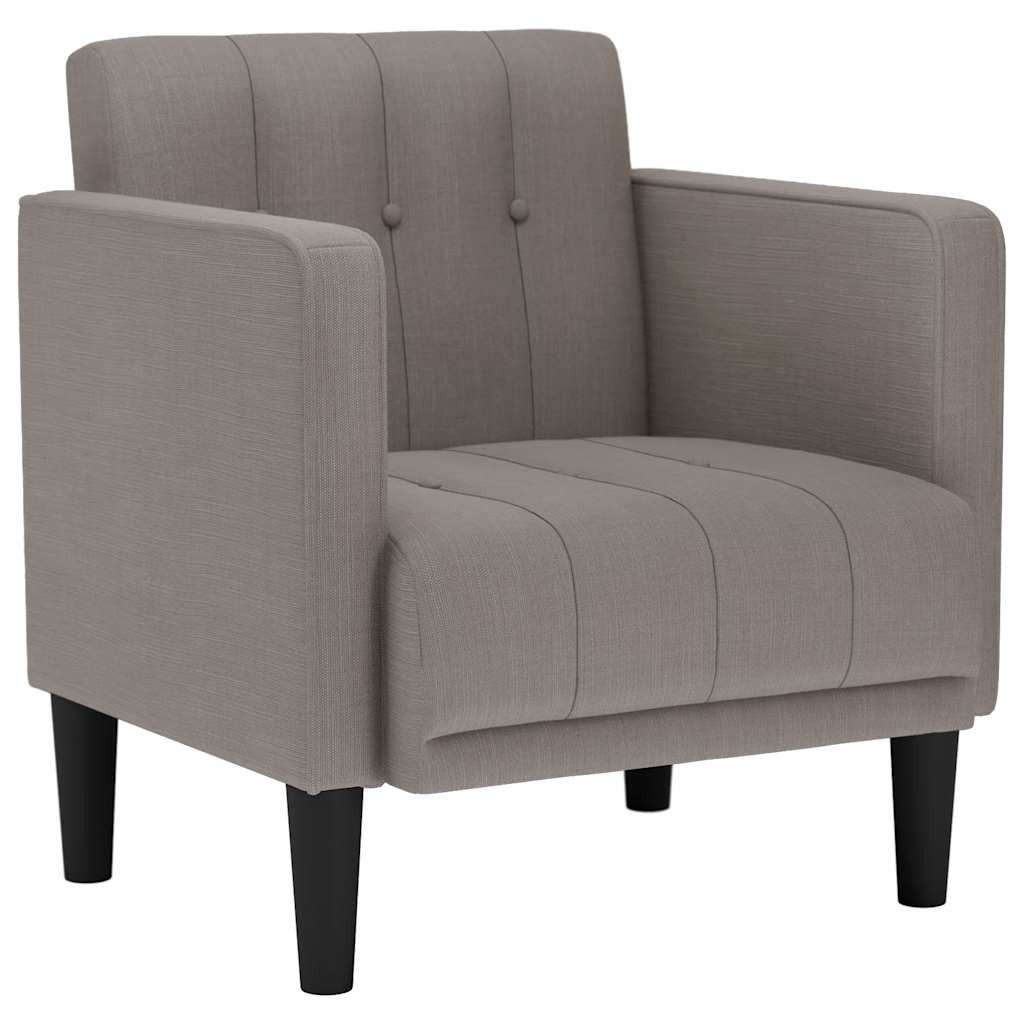 vidaXL Sessel Sessel mit Armlehnen Taupe 53 cm Stoff (1-St) günstig online kaufen